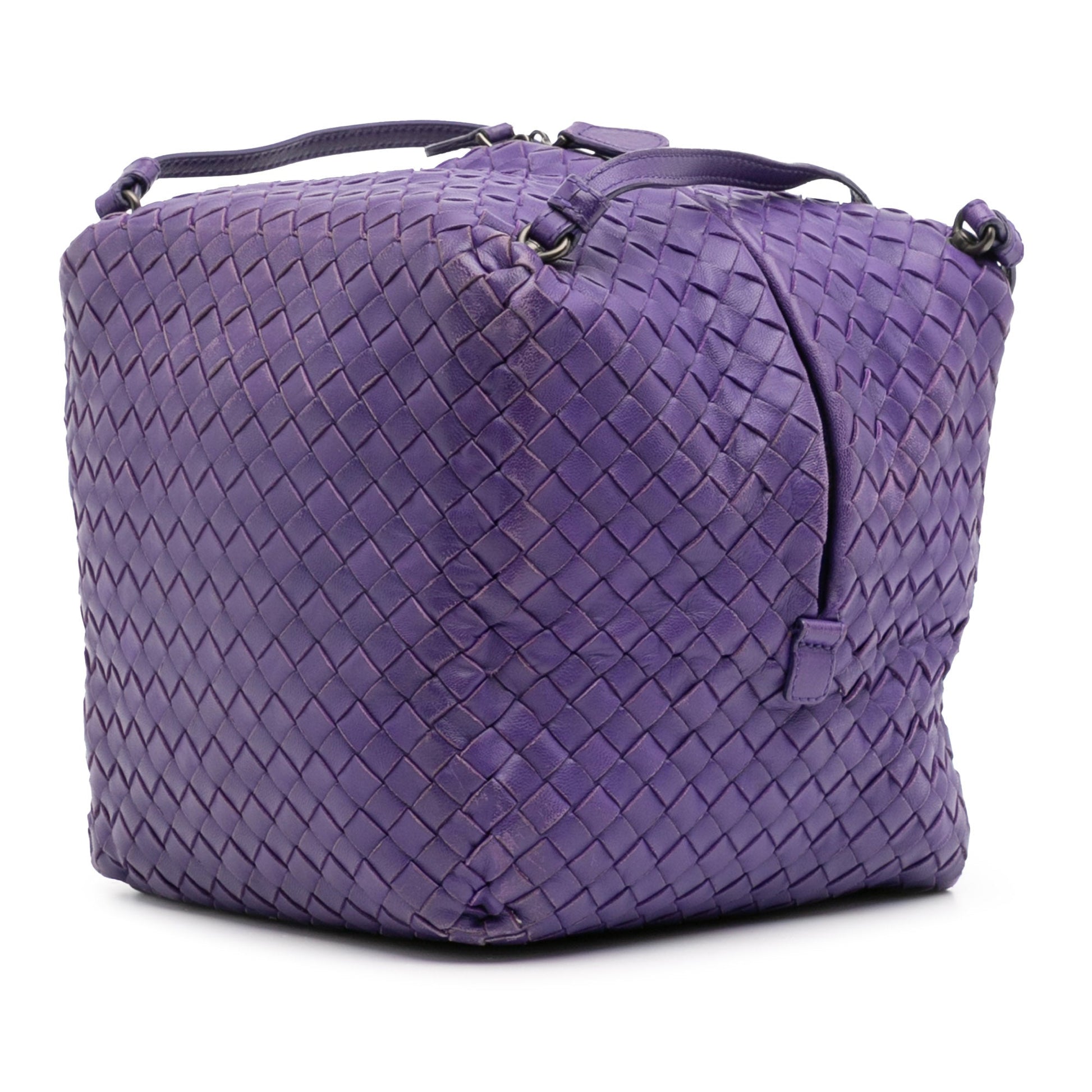 Bottega Veneta Nappa Intrecciato Cube Crossbody