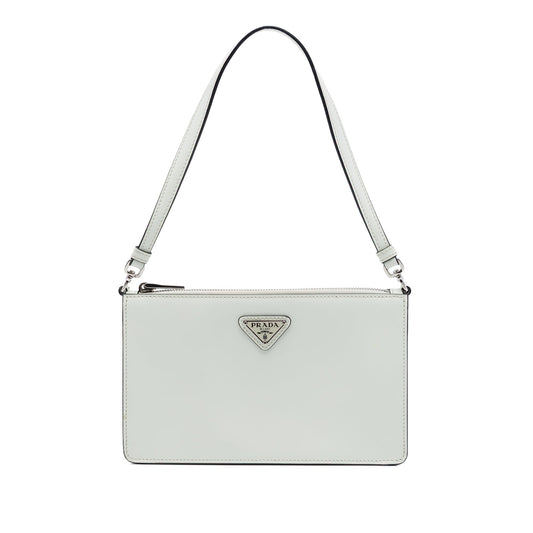 Prada Brushed Leather Shoulder Bag