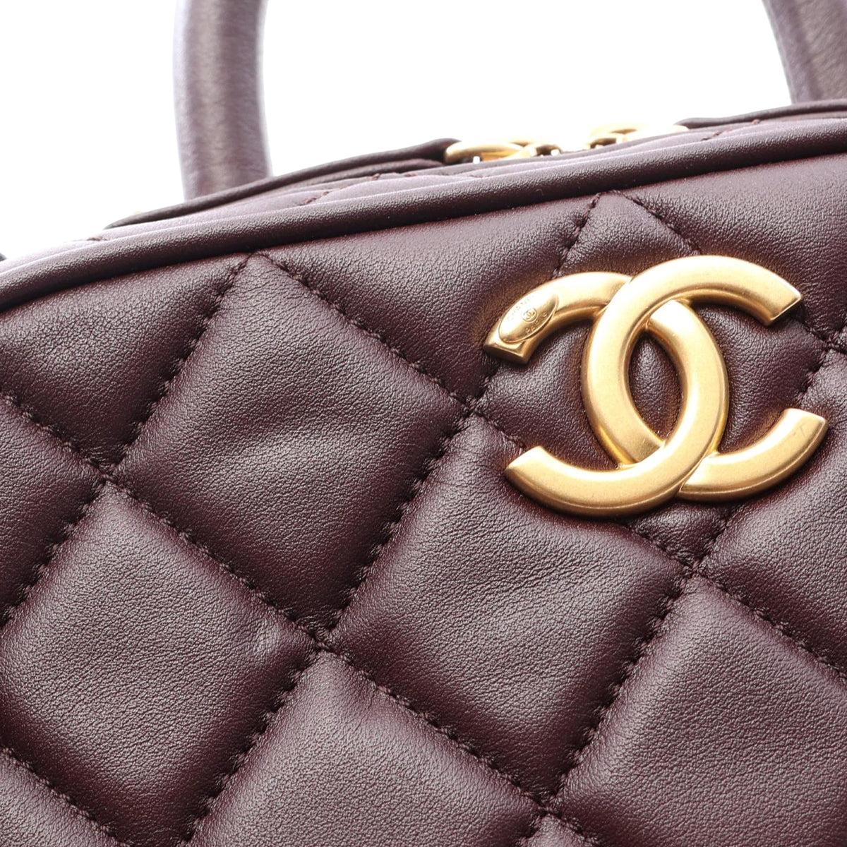 Chanel Mini CC Quilted Lambskin Bowling Bag