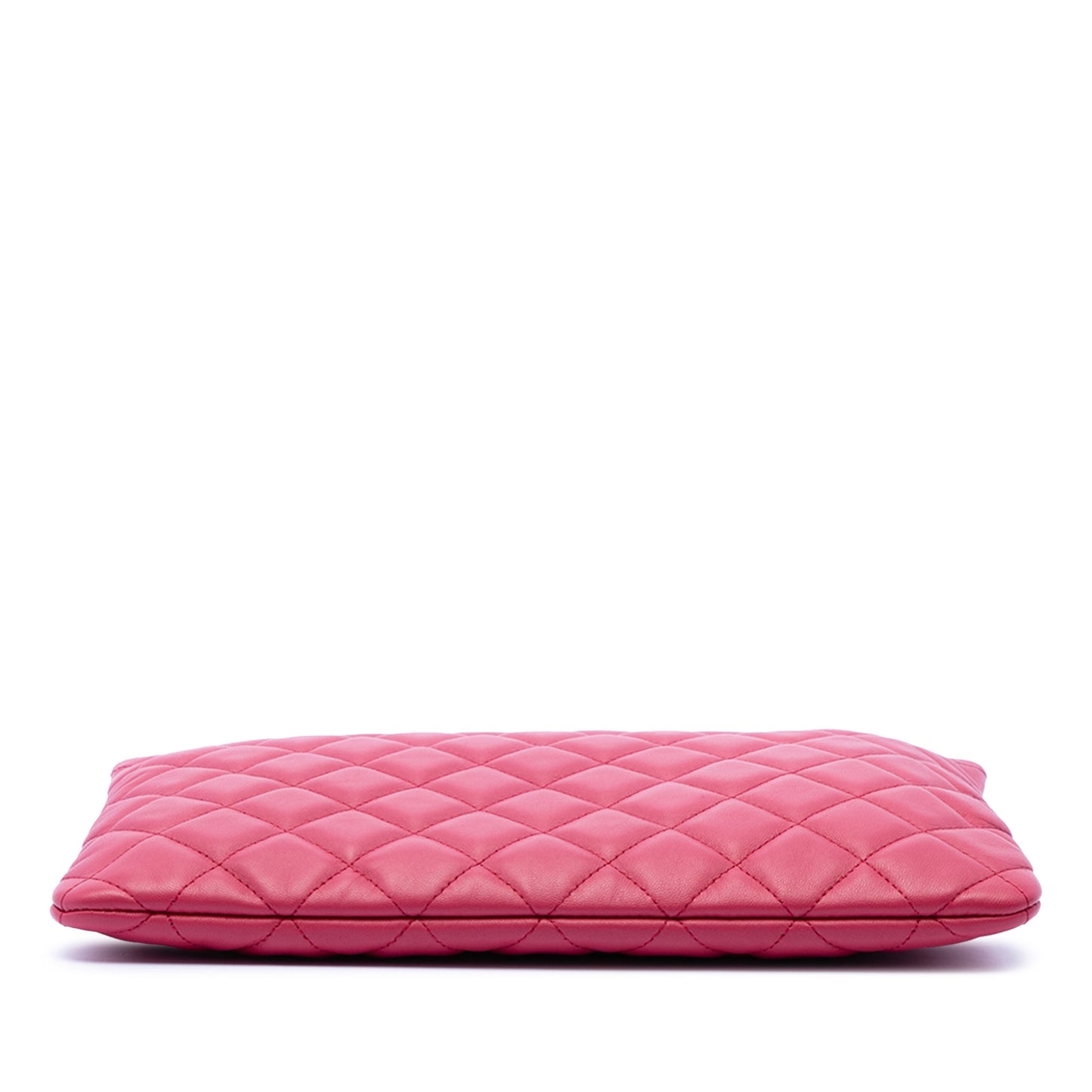 Chanel Medium Quilted Lambskin O Case Clutch
