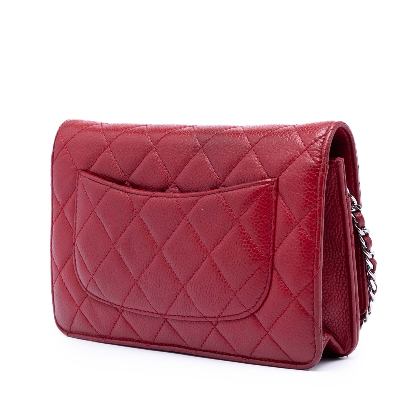 CC Quilted Caviar Wallet on Chain