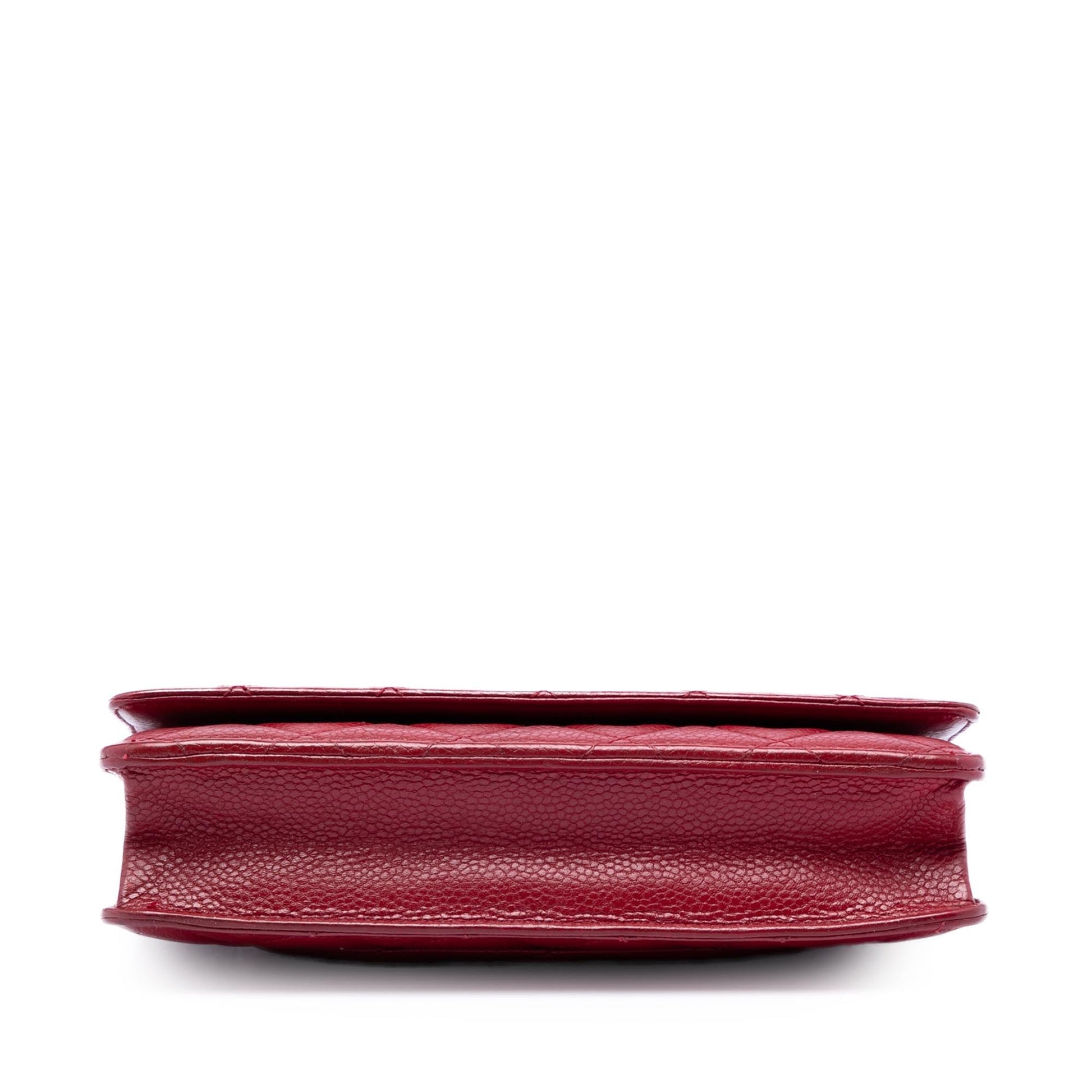 CC Quilted Caviar Wallet on Chain