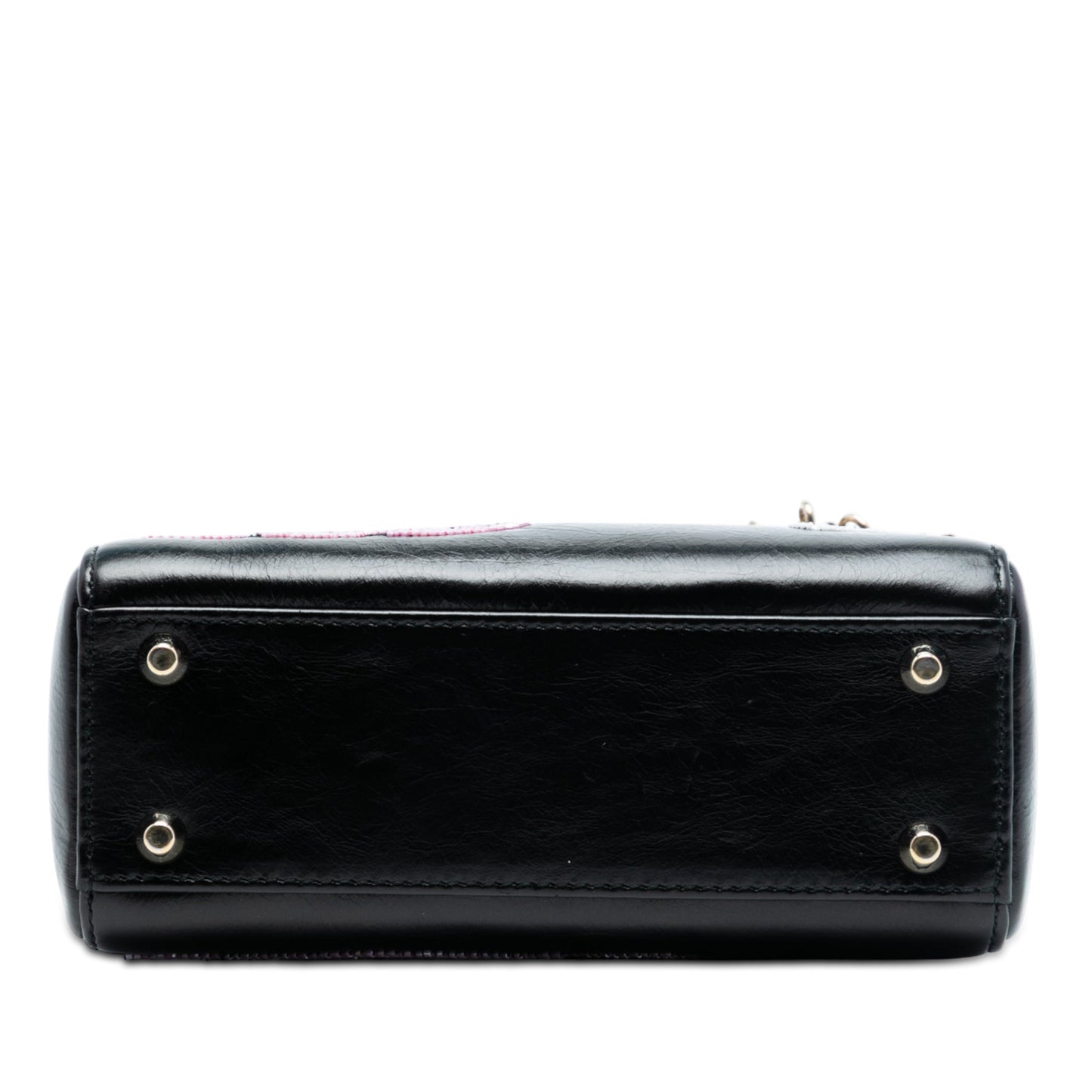 Dior Mini Calfskin Beaded Lady Dior