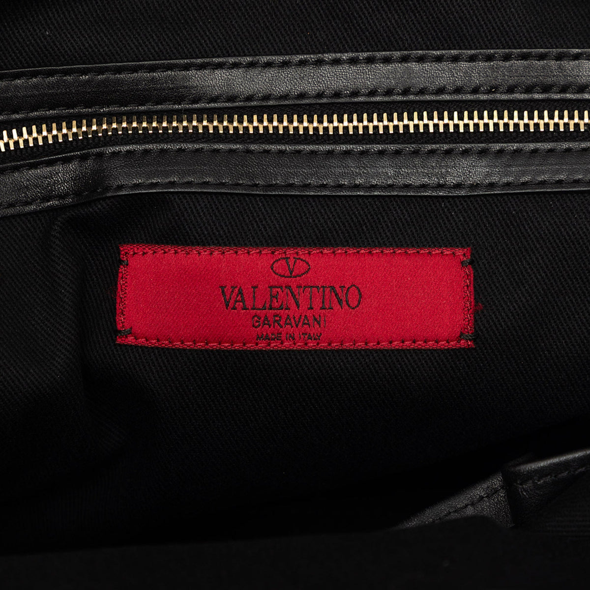 Valentino Leather Rockstud Dome Double Handle Satchel