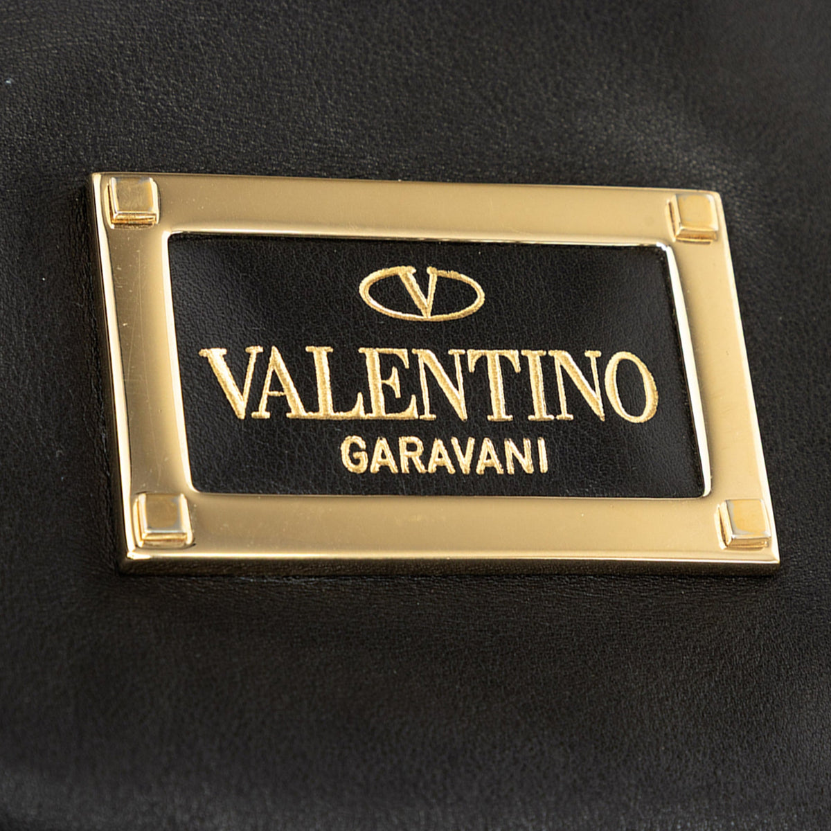 Valentino Leather Rockstud Dome Double Handle Satchel