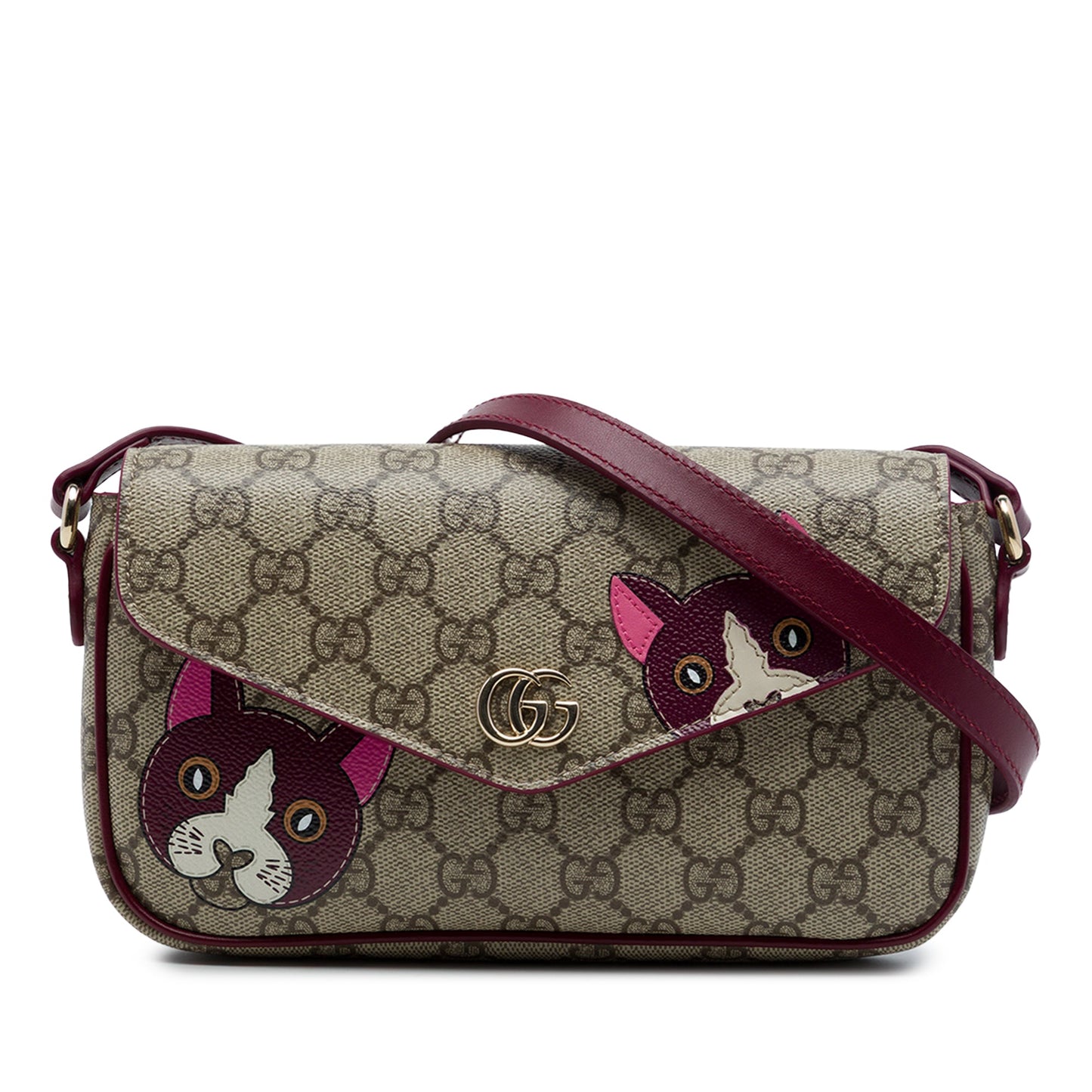 Gucci GG Supreme Ophidia Cat Print Crossbody