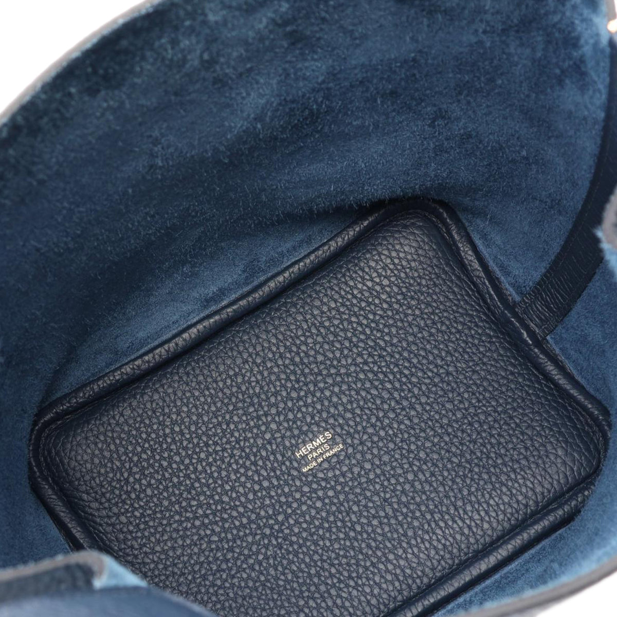 Hermès Clemence Picotin Lock 18 — Blue