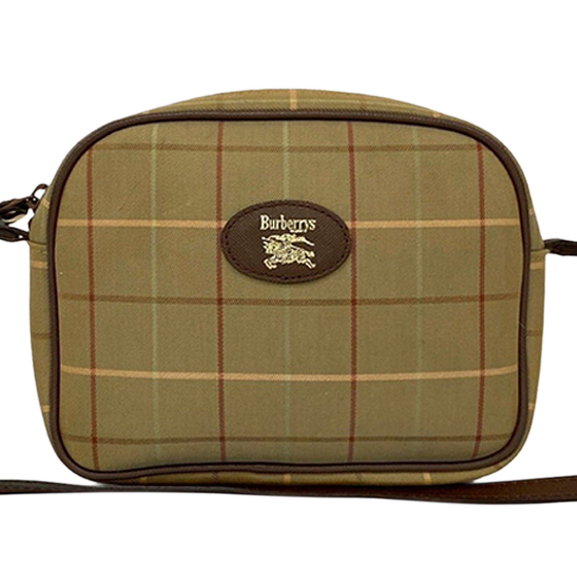 Burberry Vintage Check Canvas Crossbody