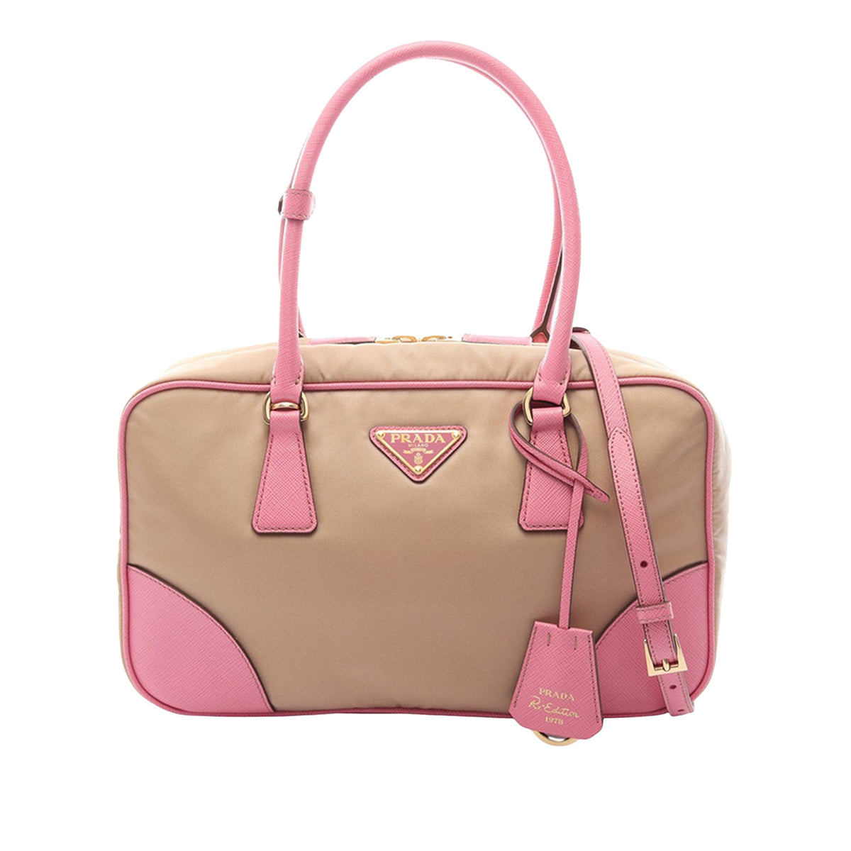 Prada Saffiano Trimmed Re Nylon Re Edition 1978 Satchel