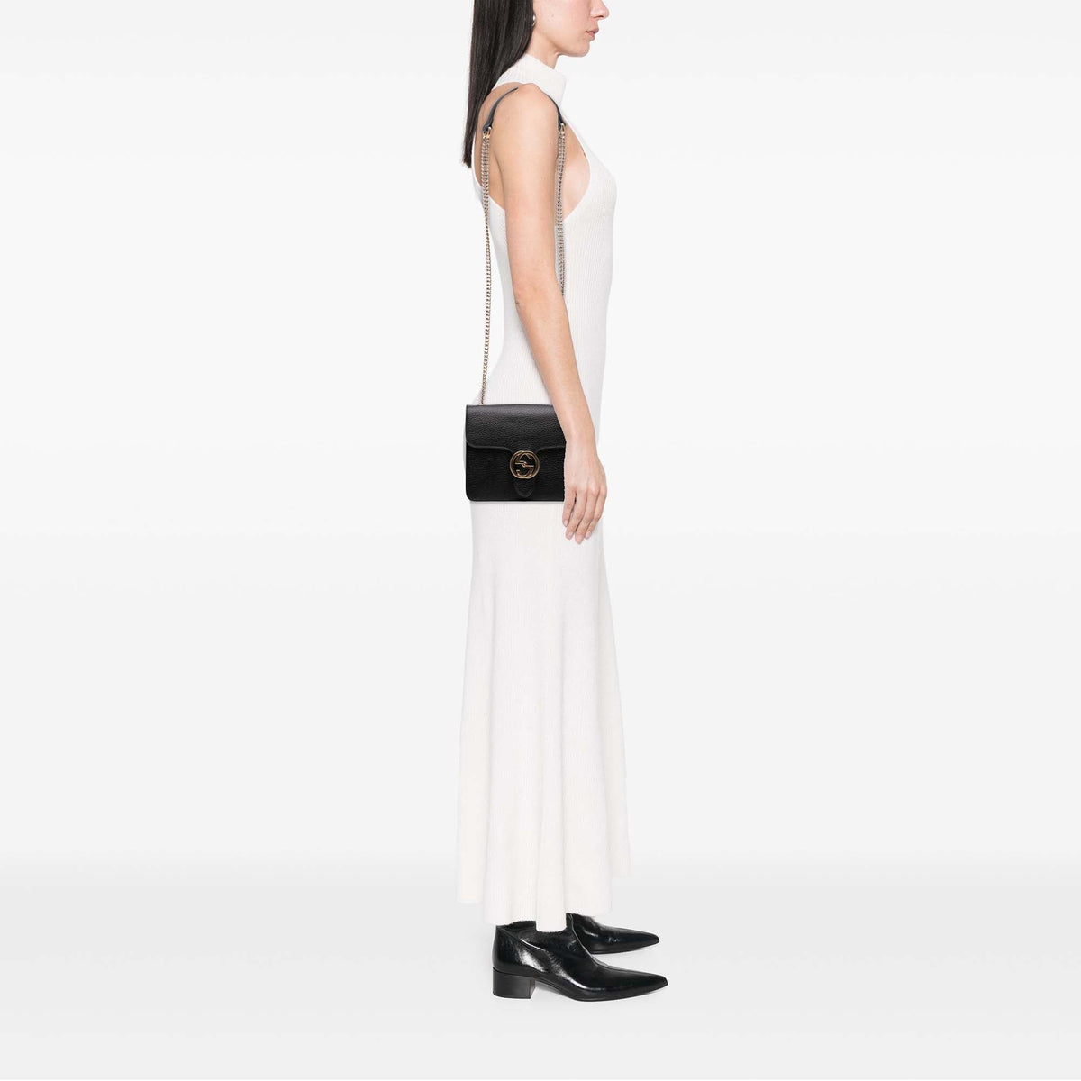 Gucci Small Dollar Calfskin Interlocking G Crossbody
