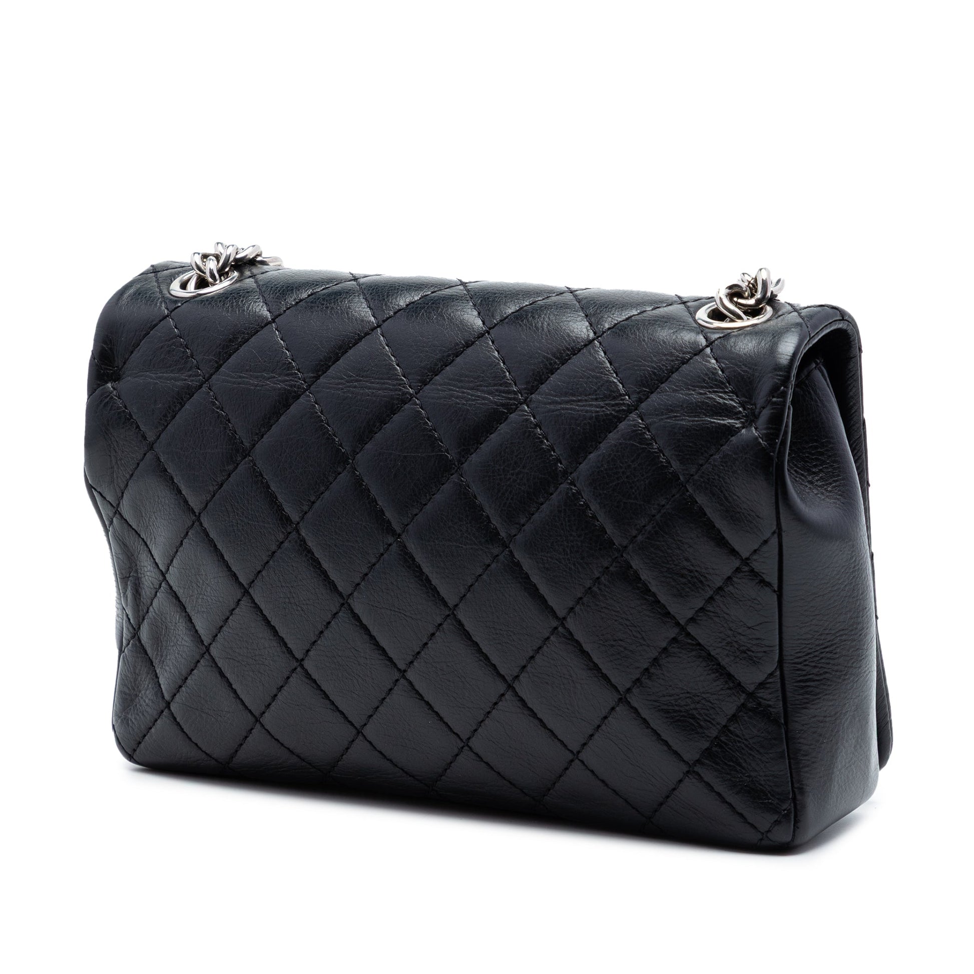 Chanel Small CC Quilted Lambskin Embossed Braid Single Flap