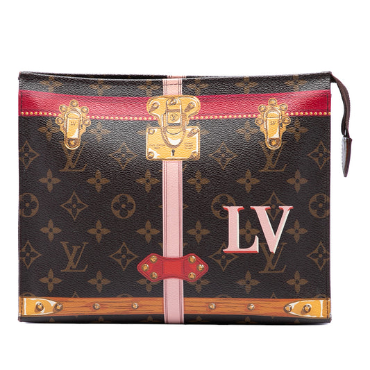 Louis Vuitton Monogram Summer Trunks Toiletry Pouch 26 — Brown