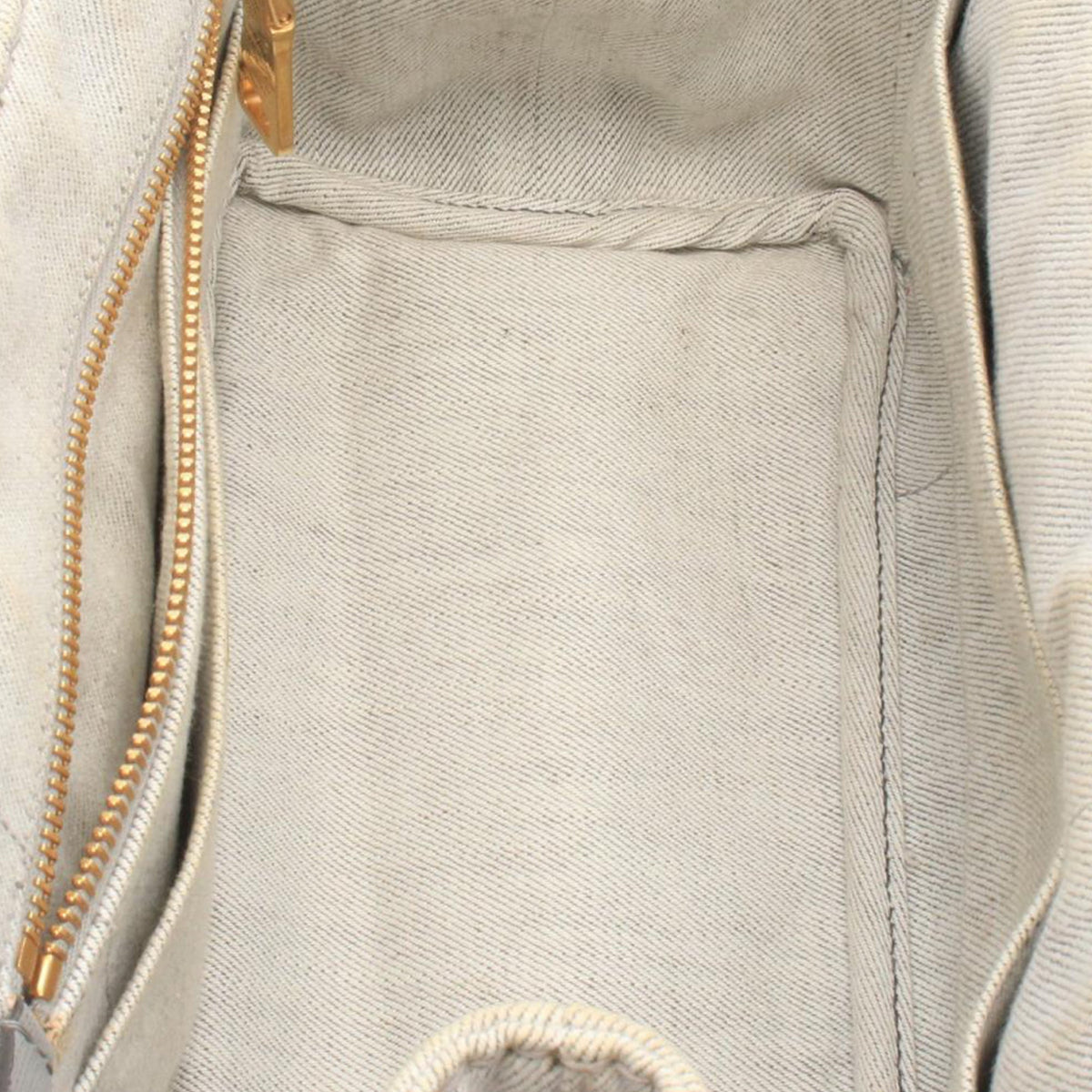 Prada Small Canvas Canapa Logo Tote — Beige