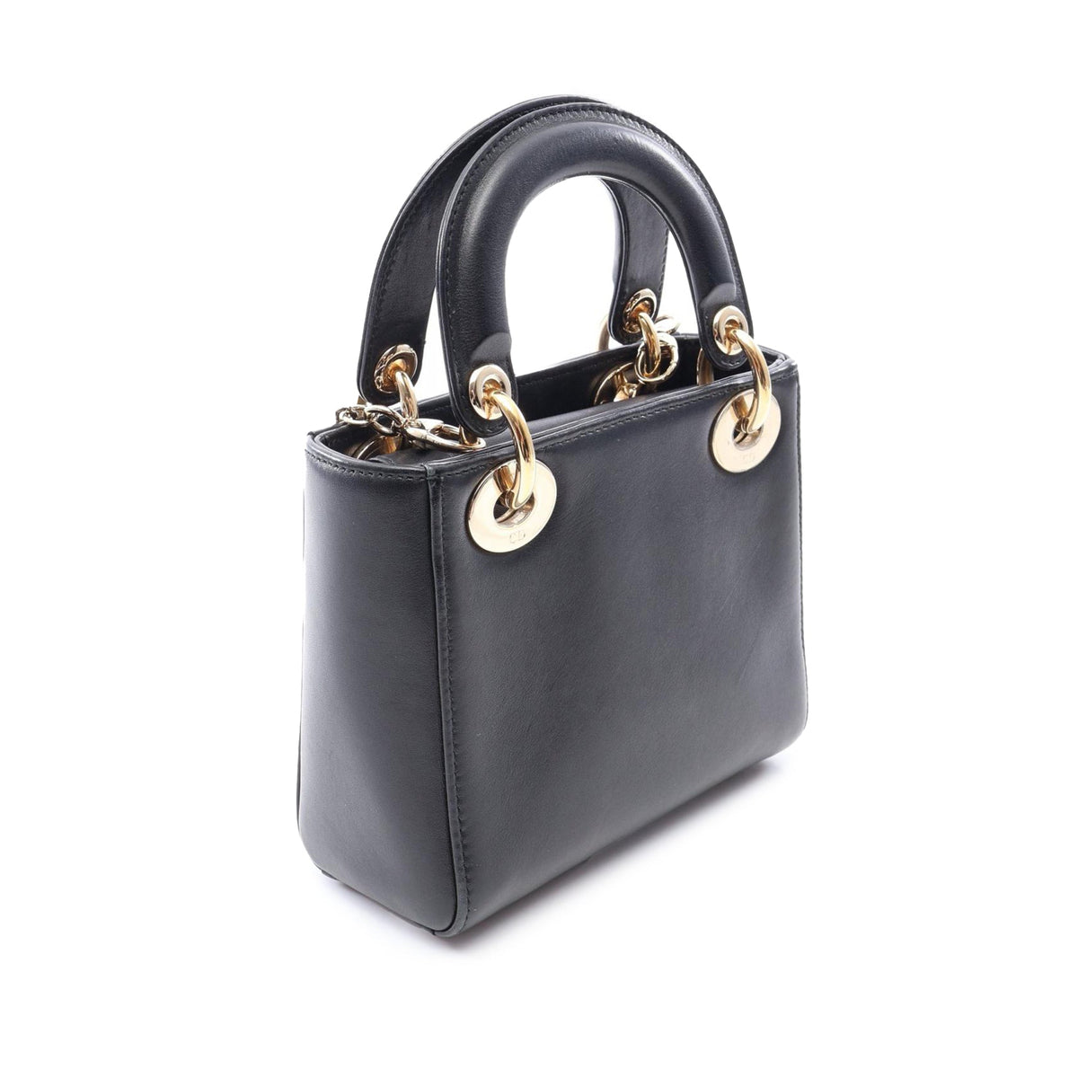 Dior Niki De Saint Phalle Mini Calfskin Heart Lady Dior — Black