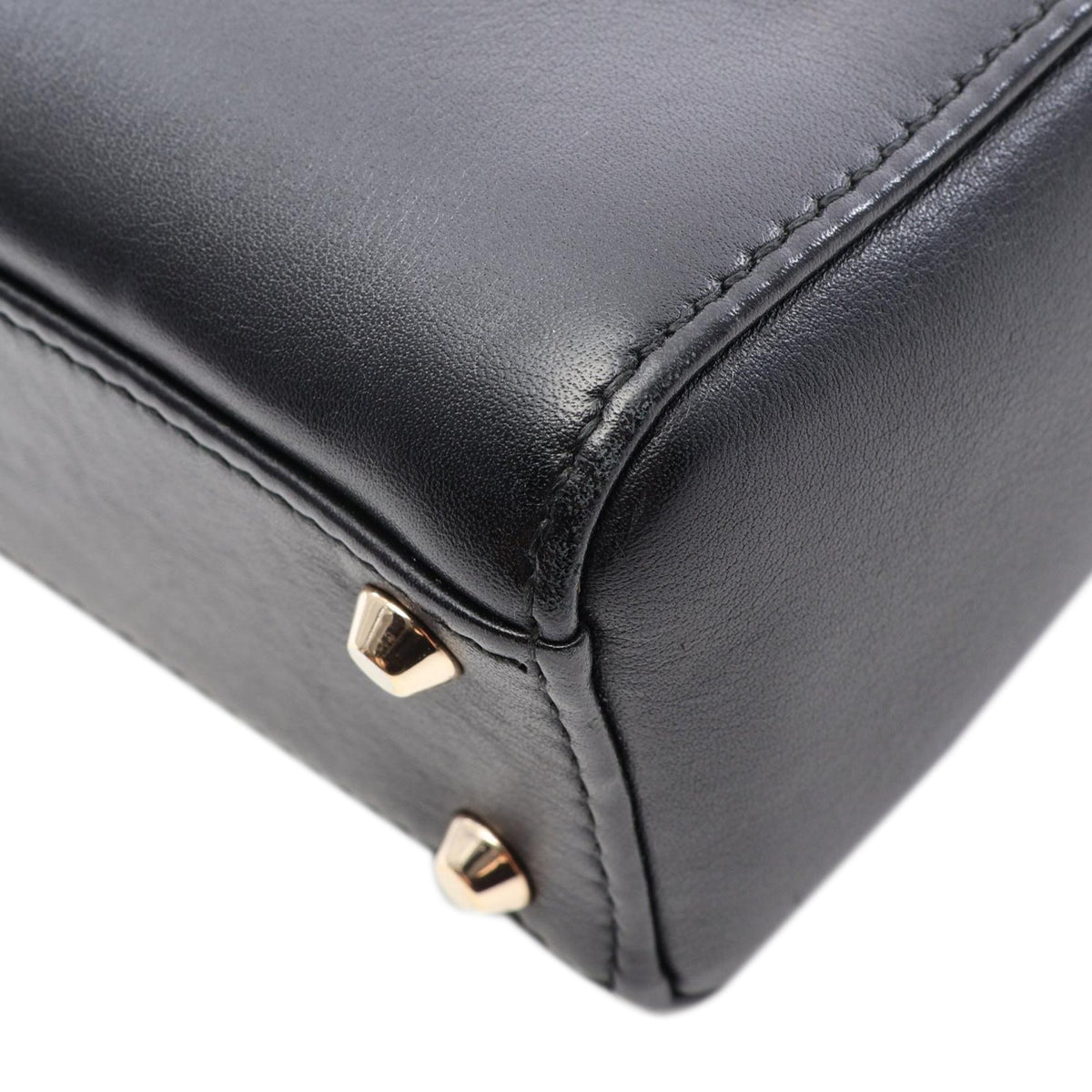Dior Niki De Saint Phalle Mini Calfskin Heart Lady Dior — Black