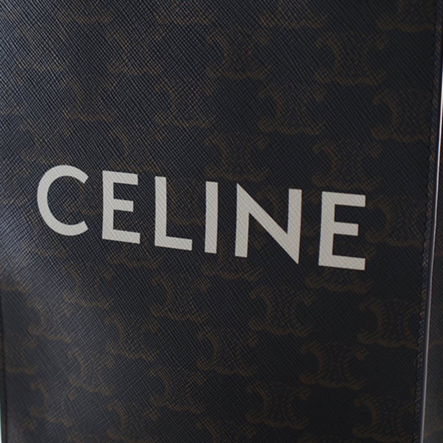 Mini Triomphe Coated Canvas Vertical Cabas Satchel