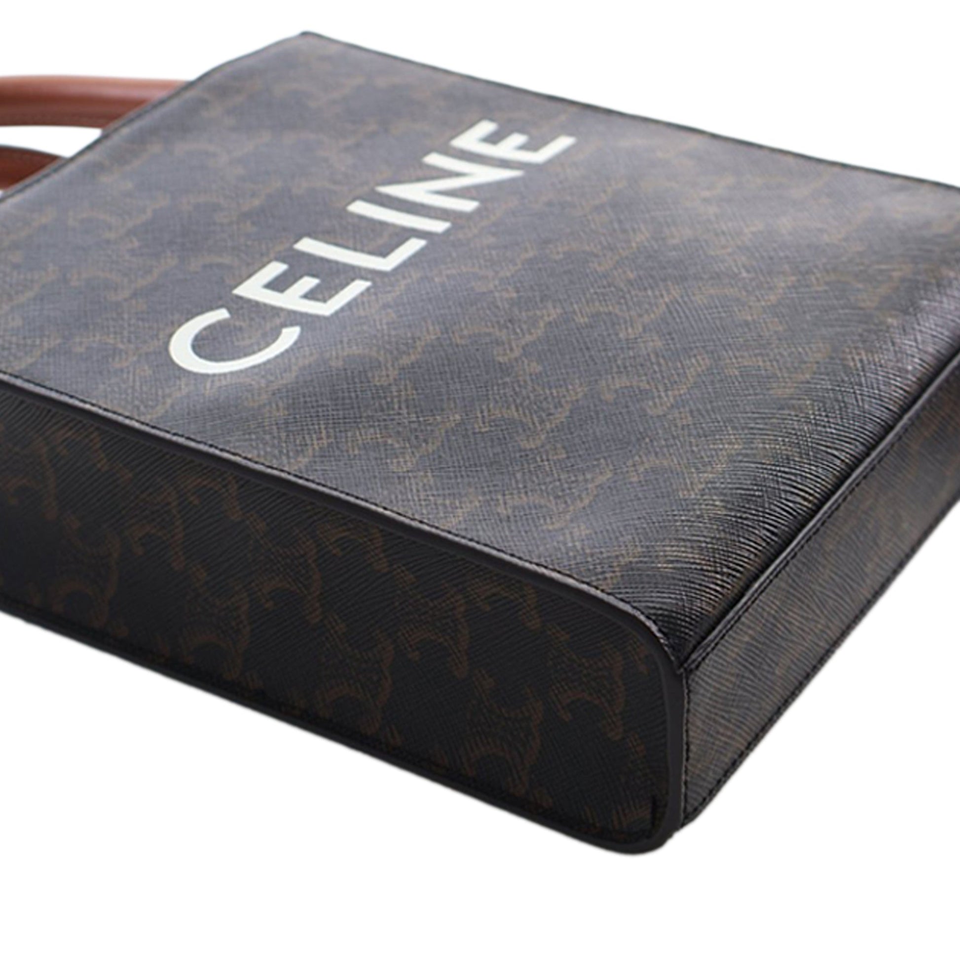 Mini Triomphe Coated Canvas Vertical Cabas Satchel