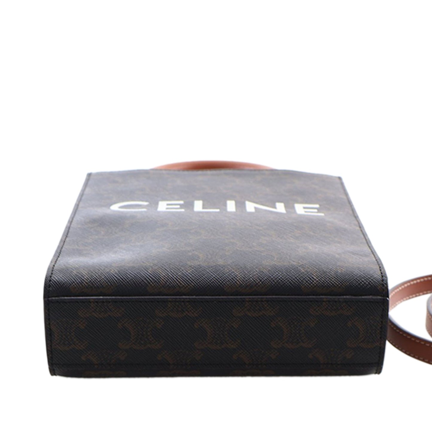 Mini Triomphe Coated Canvas Vertical Cabas Satchel