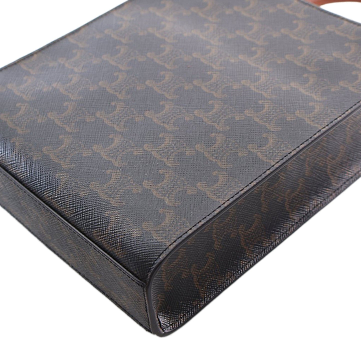 Mini Triomphe Coated Canvas Vertical Cabas Satchel