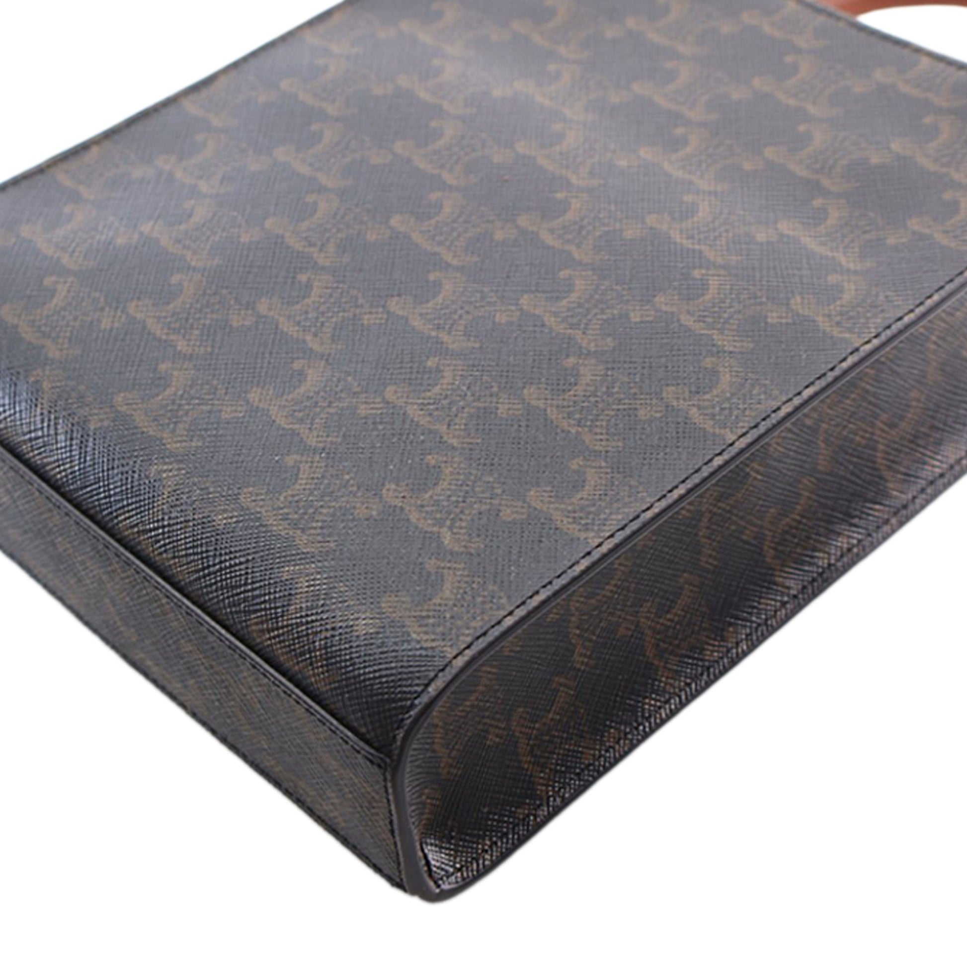Mini Triomphe Coated Canvas Vertical Cabas Satchel