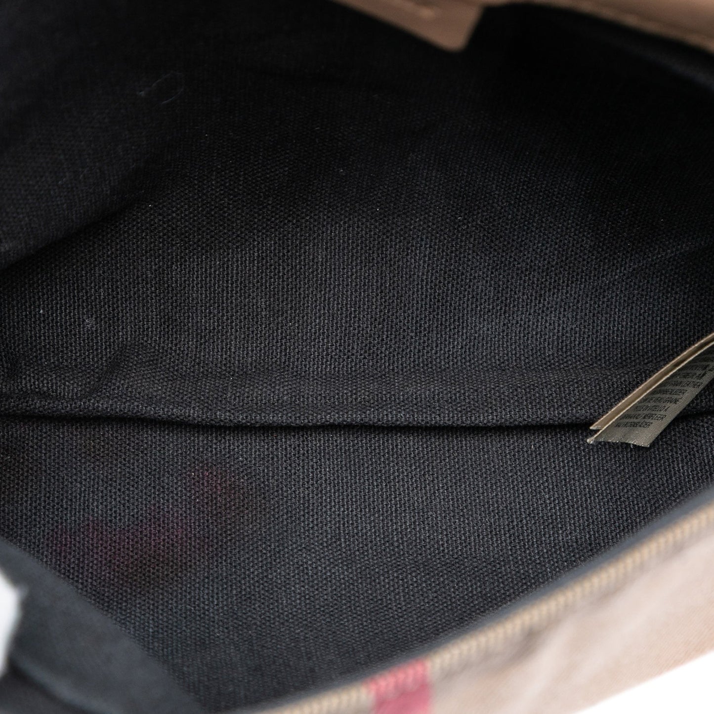 Burberry Small House Check Canvas and Leather Horseshoe Milton Crossbody