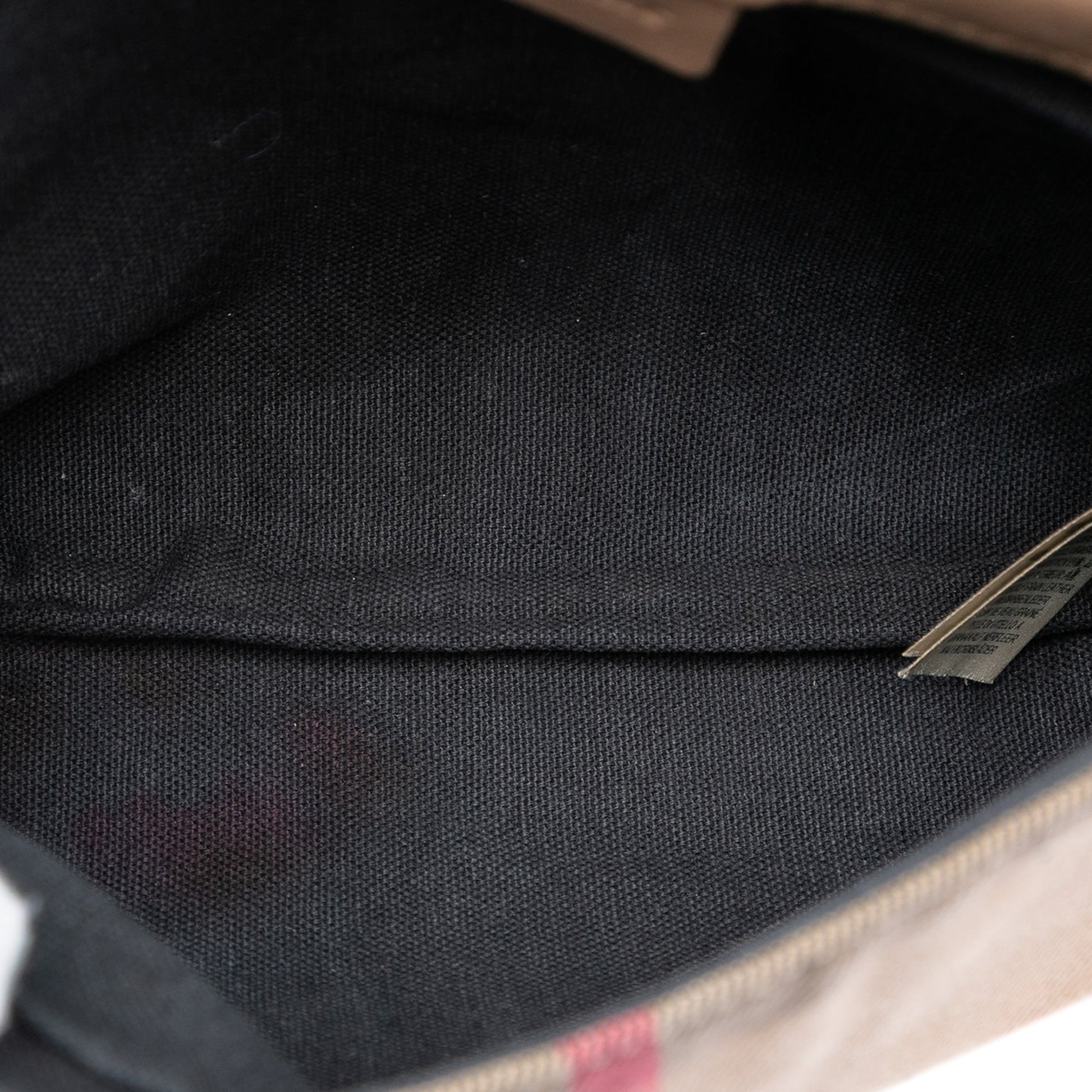 Burberry Small House Check Canvas and Leather Horseshoe Milton Crossbody