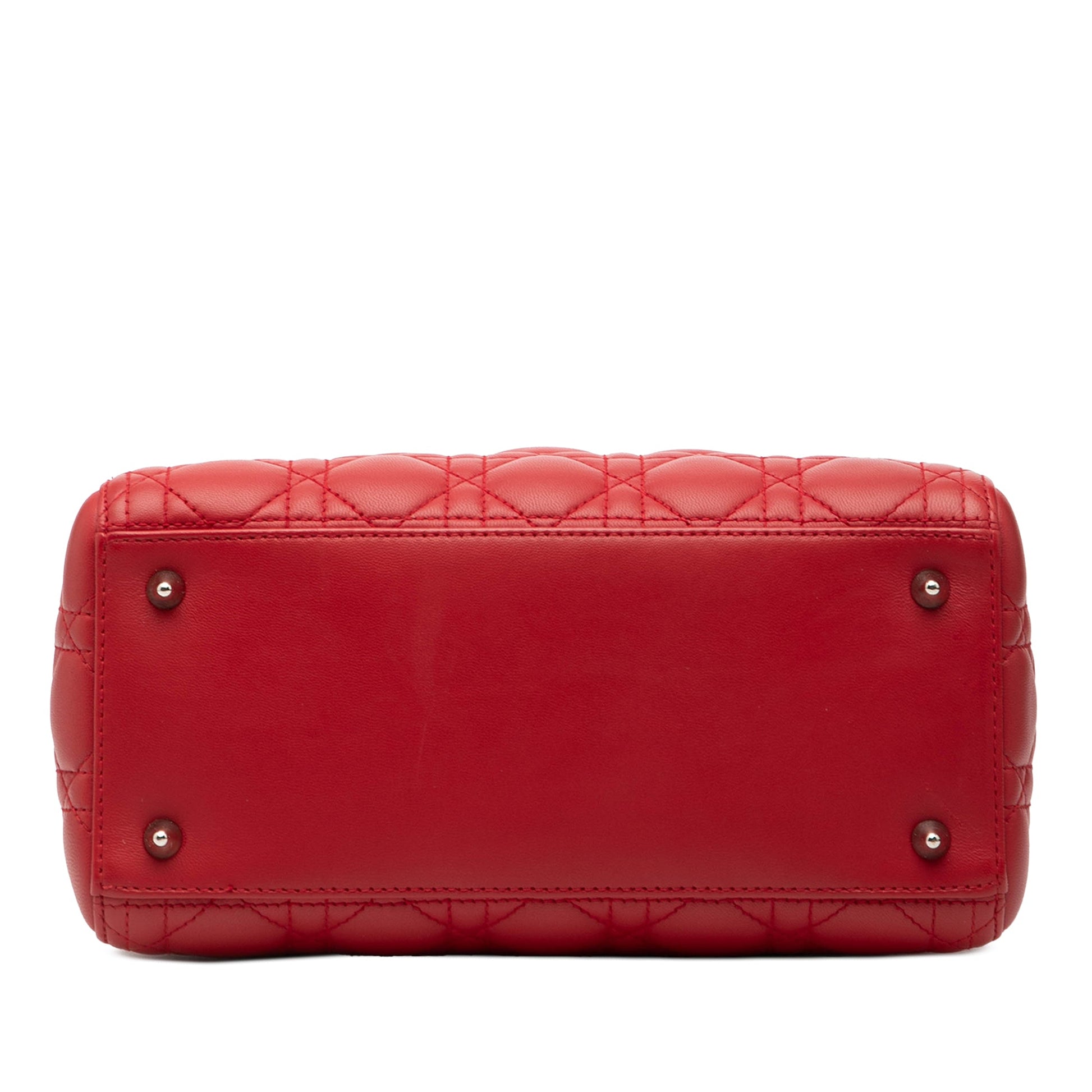 Dior Medium Lambskin Cannage Lady Dior