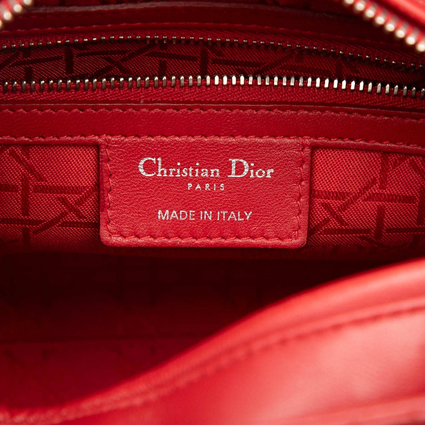 Dior Medium Lambskin Cannage Lady Dior