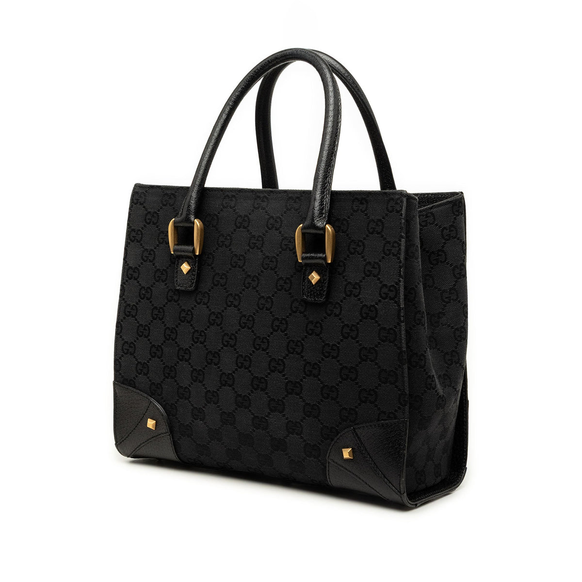 Gucci GG Canvas Nailhead Handbag