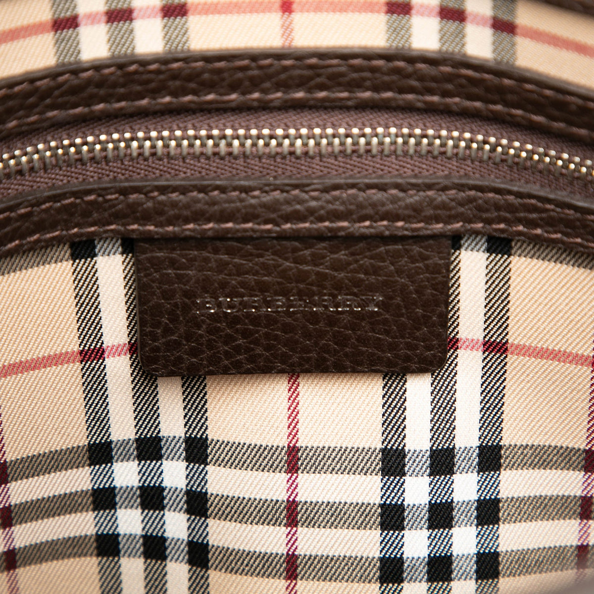 Burberry Leather Crossbody — Brown
