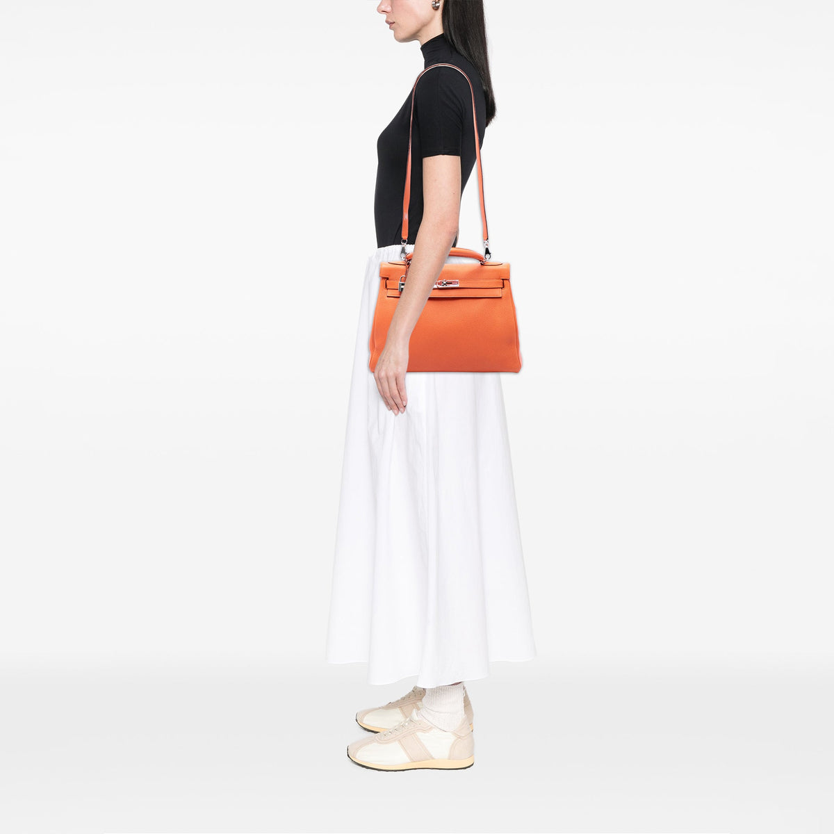 Hermès Togo Kelly II Retourne 32 — Orange