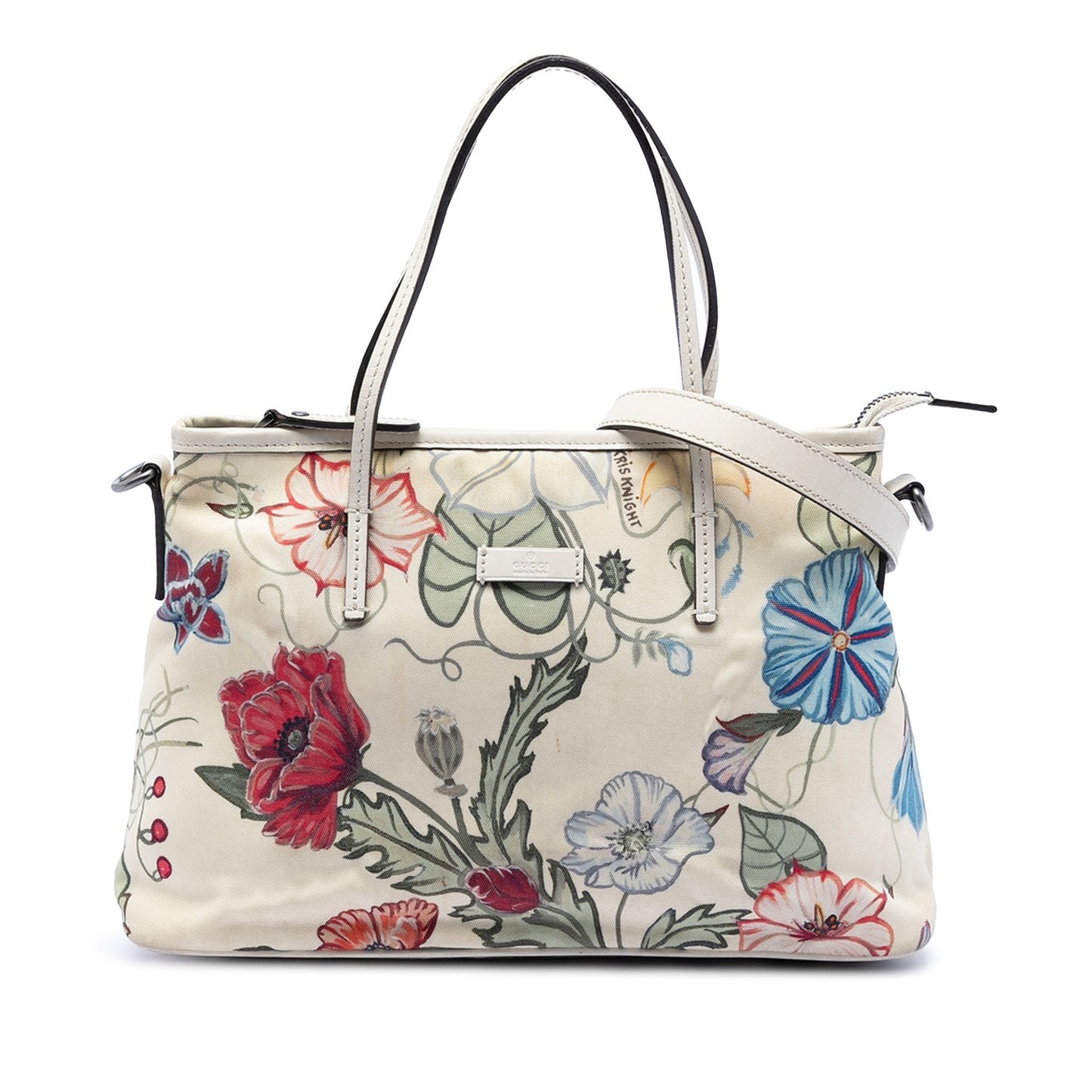 Gucci Small Canvas Flora Knight Convertible Tote