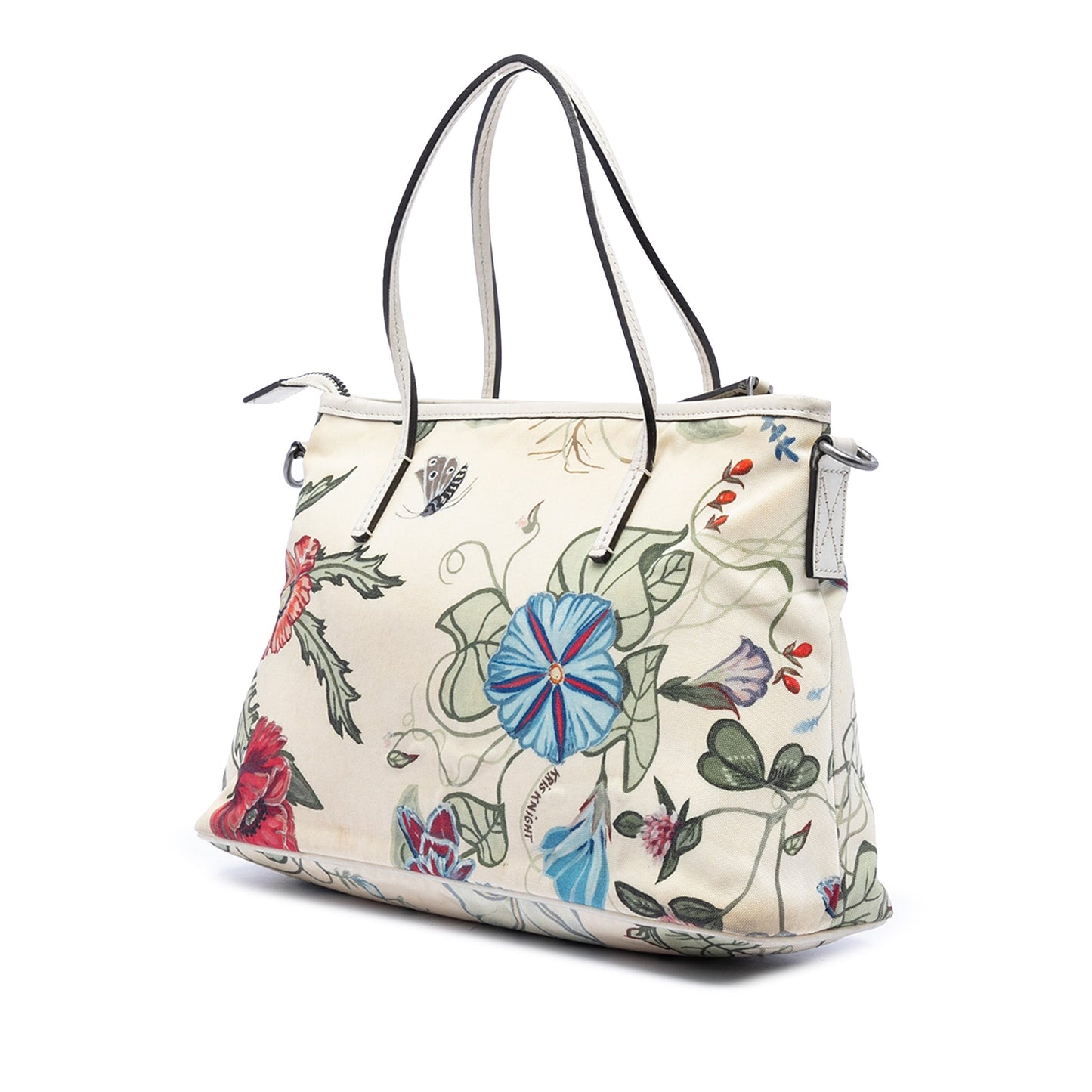 Gucci Small Canvas Flora Knight Convertible Tote