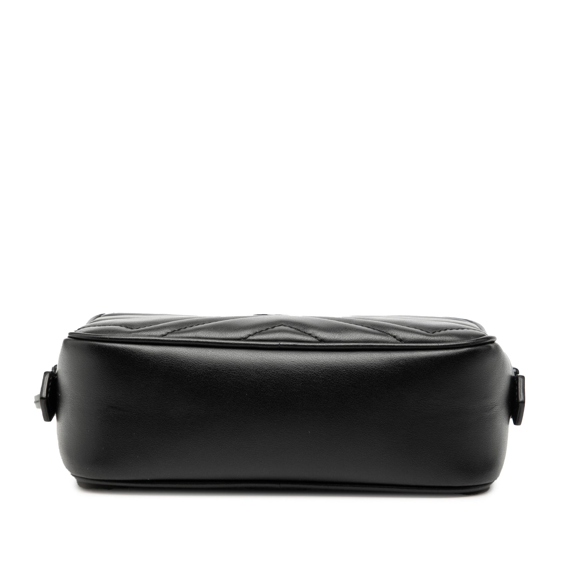 Gucci Mini GG Marmont Matelasse Leather Monochrome Crossbody