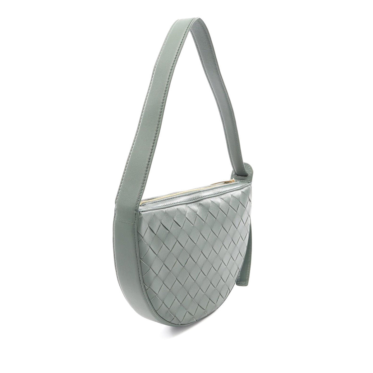 Bottega Veneta Mini Leather Intrecciato Sunrise Hobo