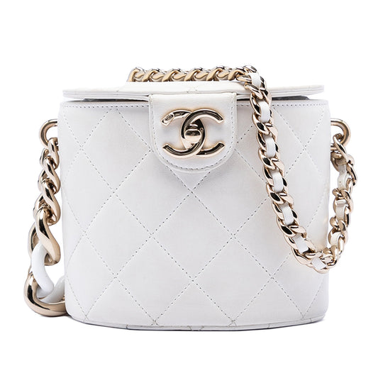 Chanel CC Lambskin Elegant Chain Vanity Case