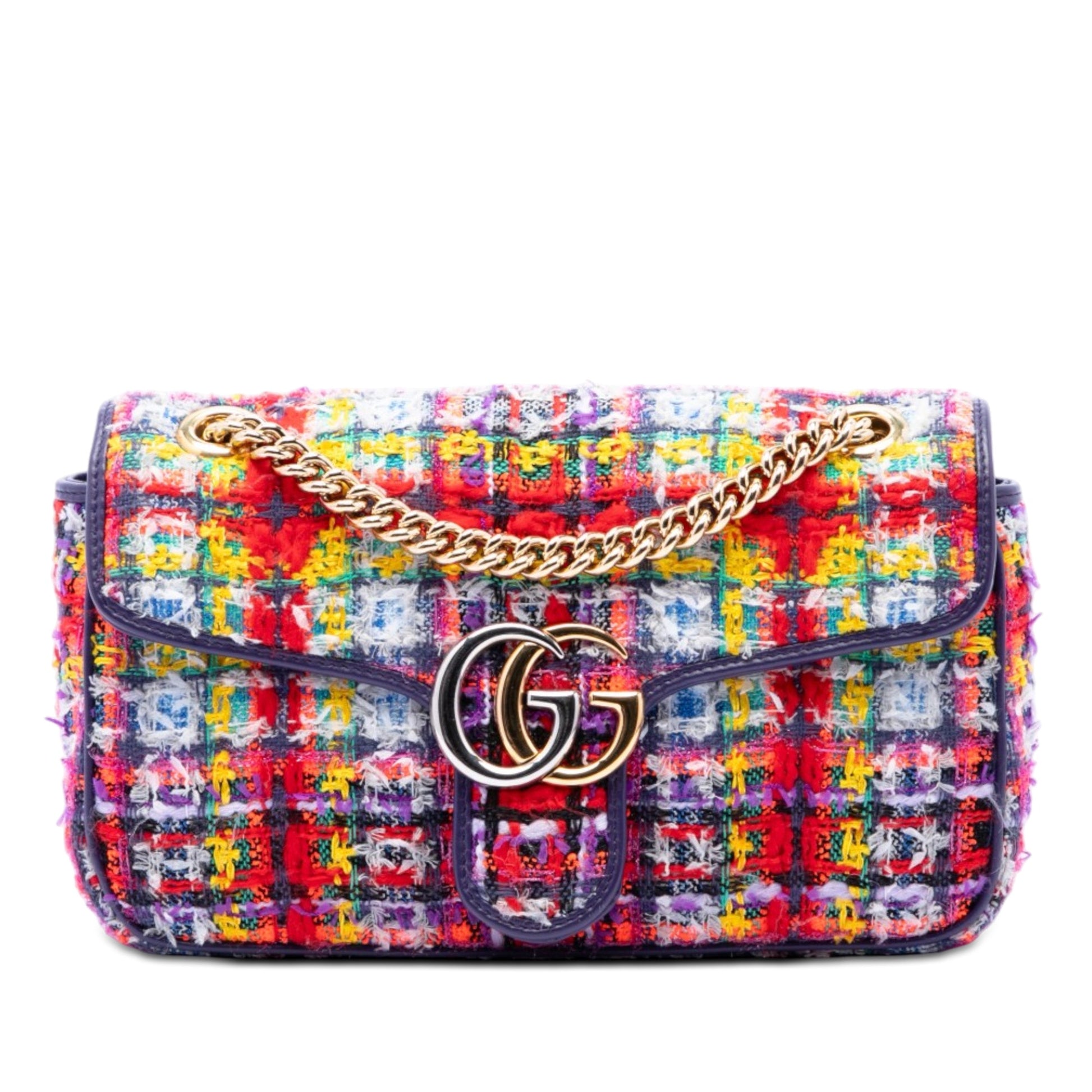 Gucci Medium GG Marmont Tweed Shoulder Bag
