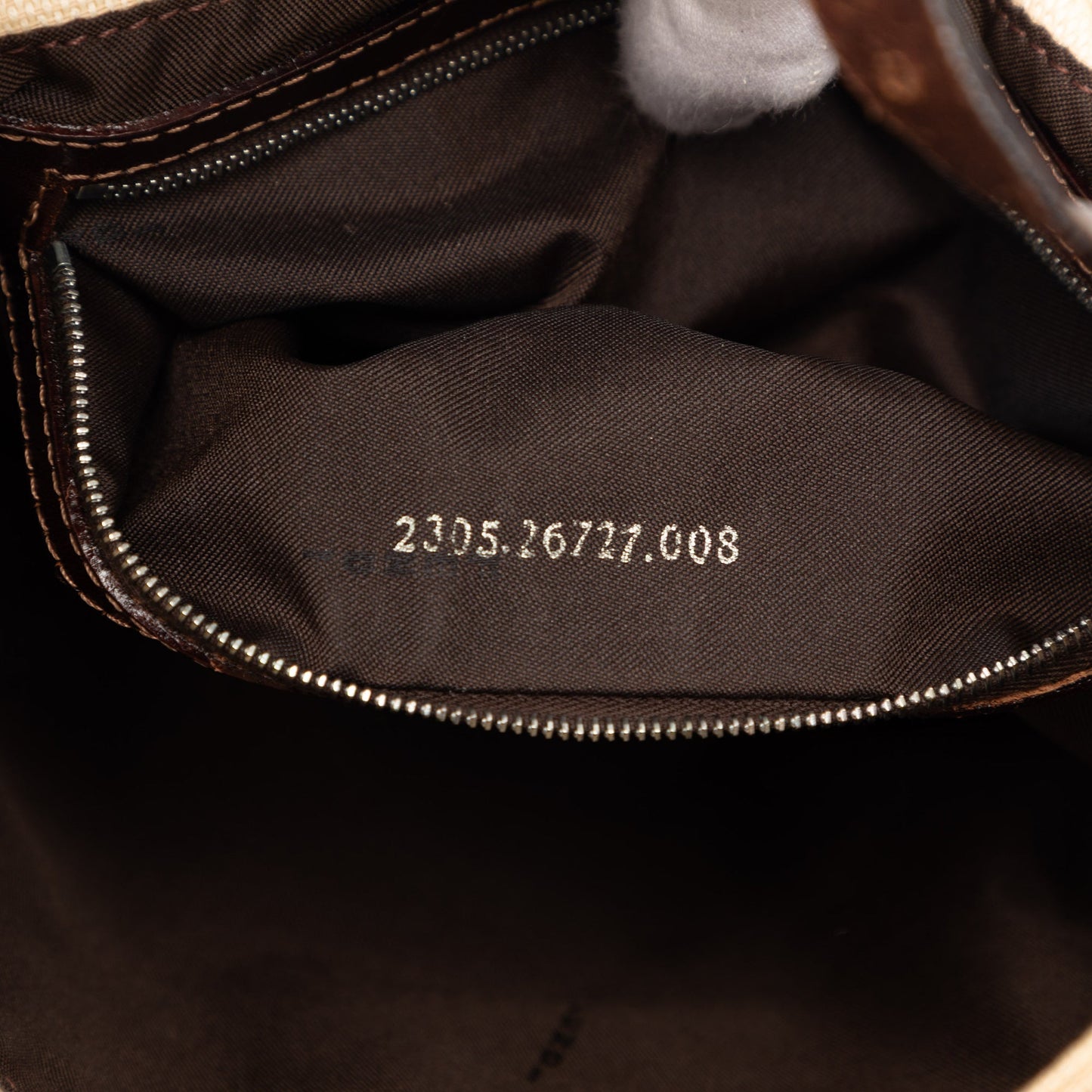 Fendi Zucca Canvas Shoulder Bag