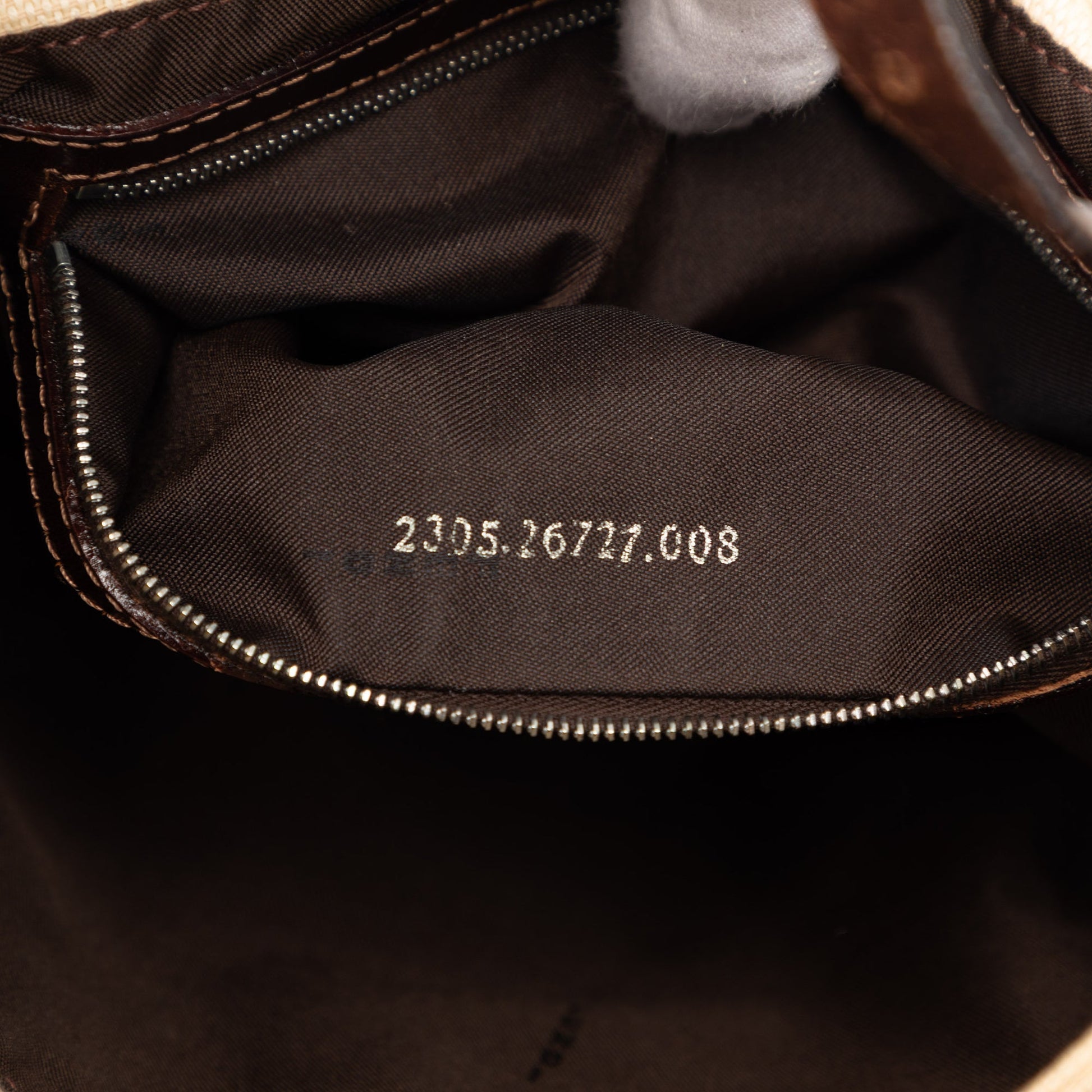 Fendi Zucca Canvas Shoulder Bag