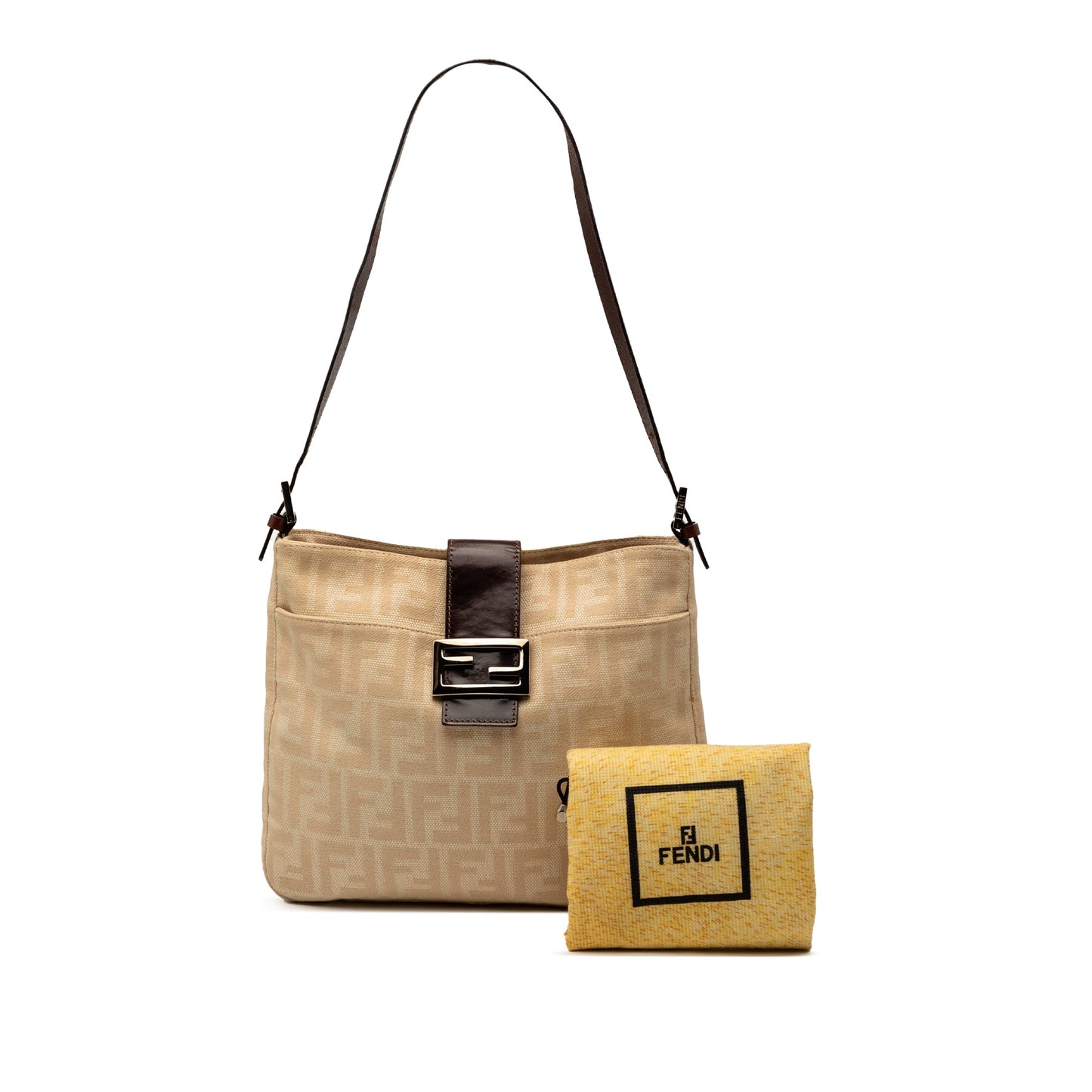 Fendi Zucca Canvas Shoulder Bag