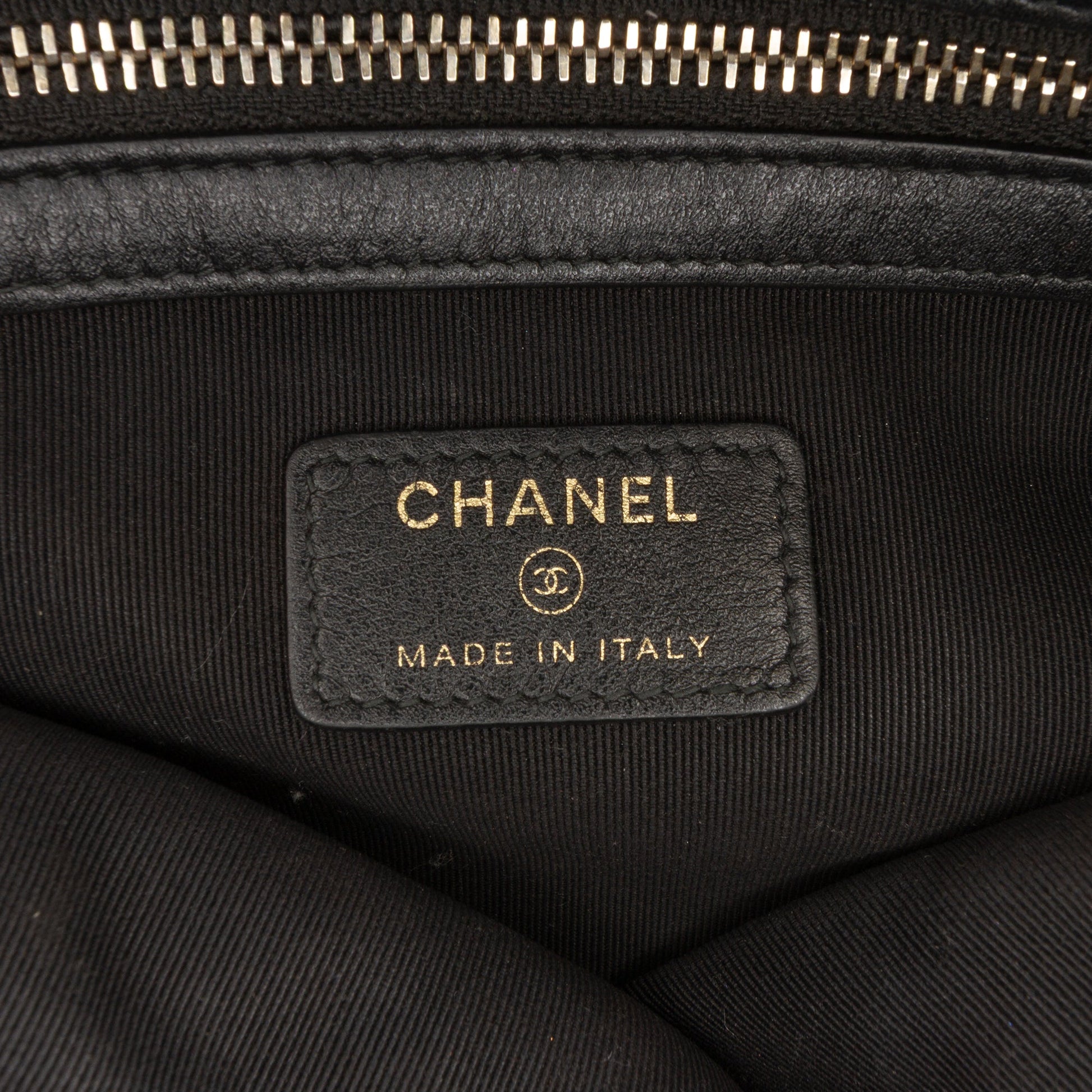 Chanel Medium Quilted Caviar Boy O Case Clutch