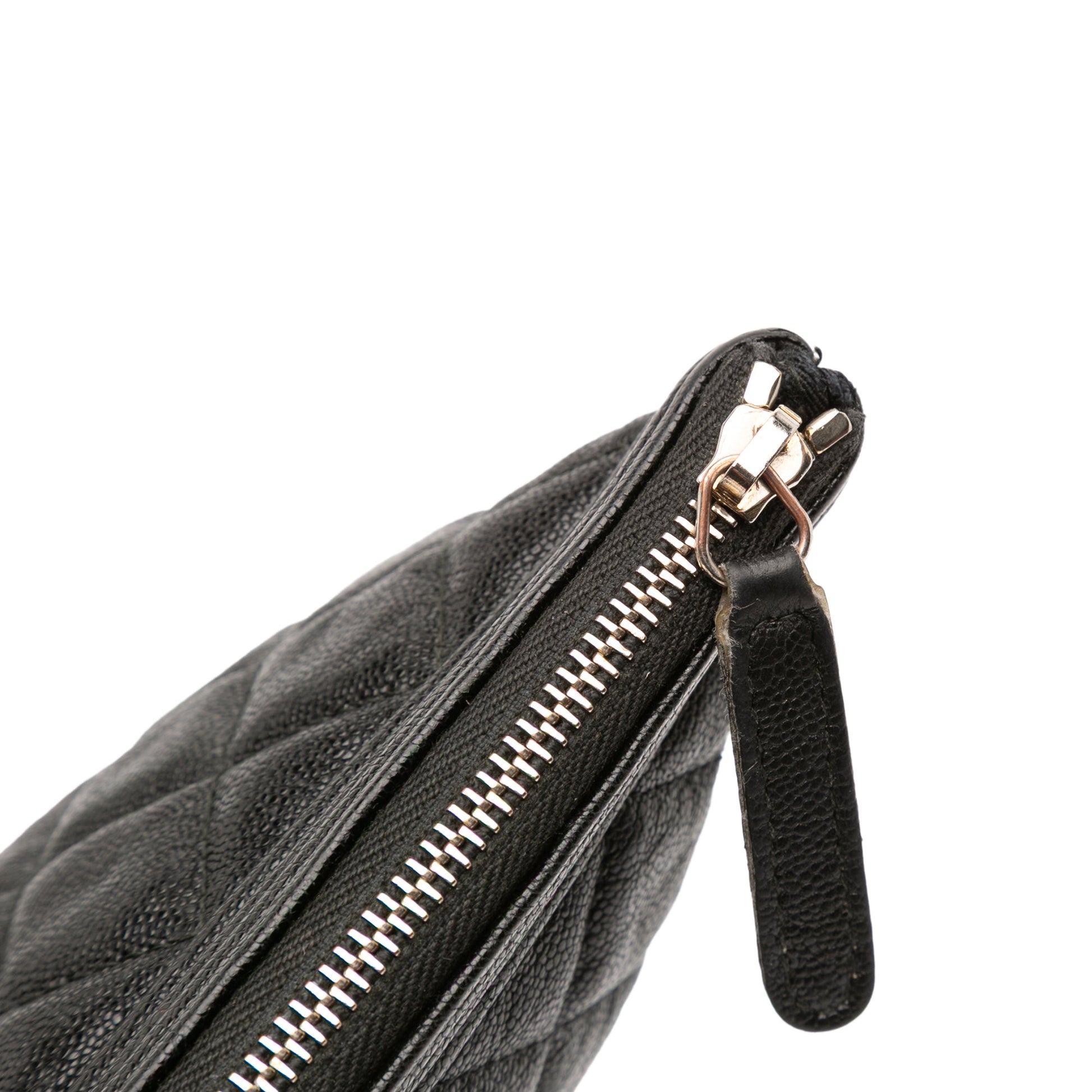Chanel Medium Quilted Caviar Boy O Case Clutch