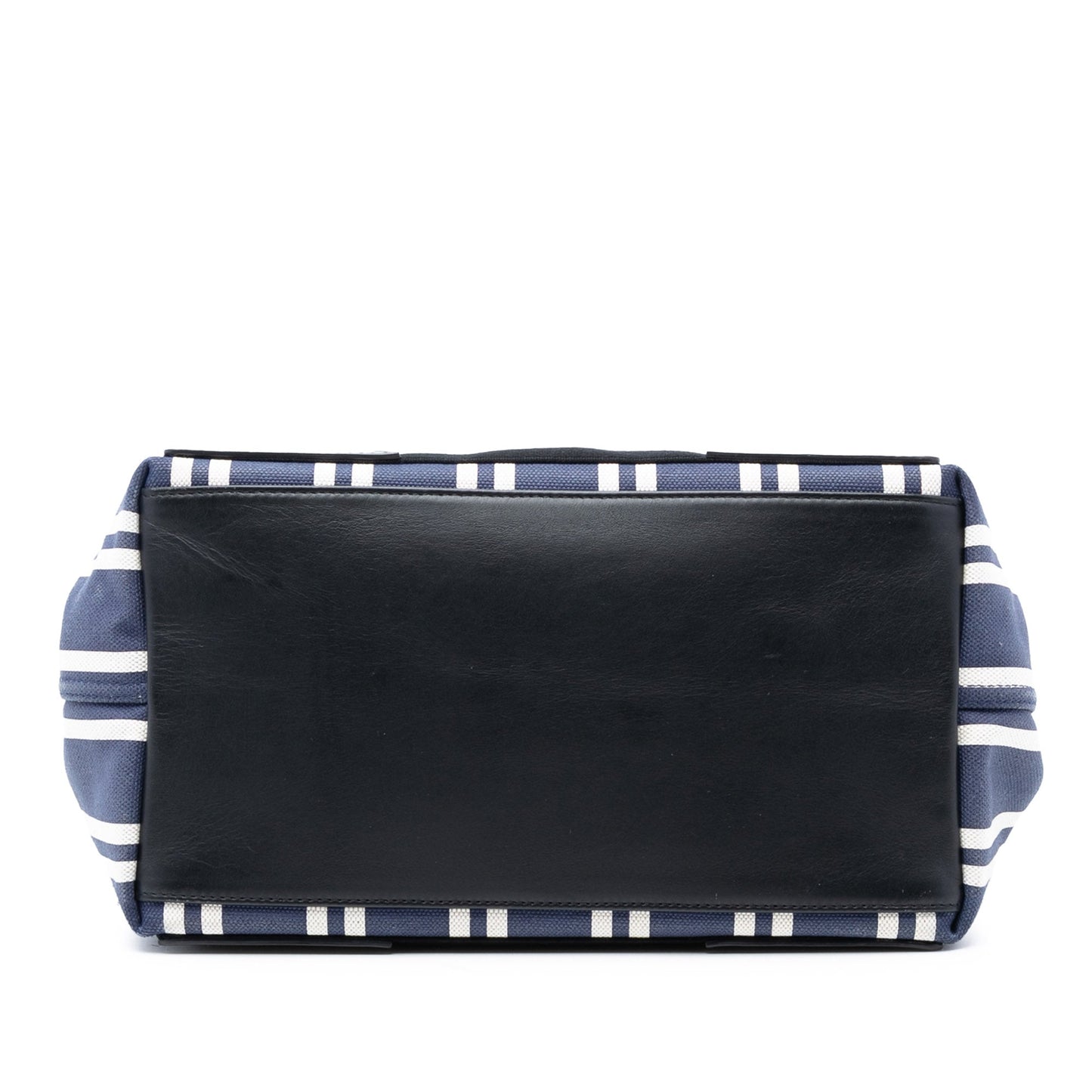 Balenciaga Canvas Striped Navy Cabas S