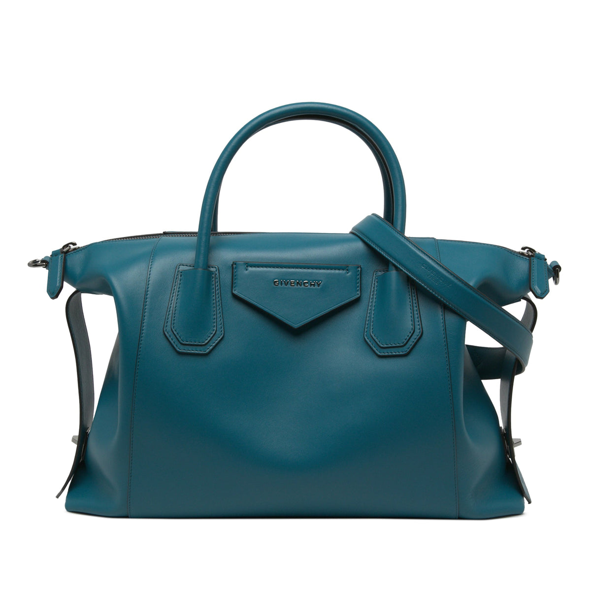 Givenchy Medium Calfskin Antigona Soft Bag — Blue