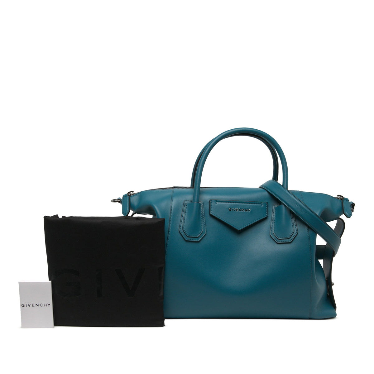 Givenchy Medium Calfskin Antigona Soft Bag — Blue