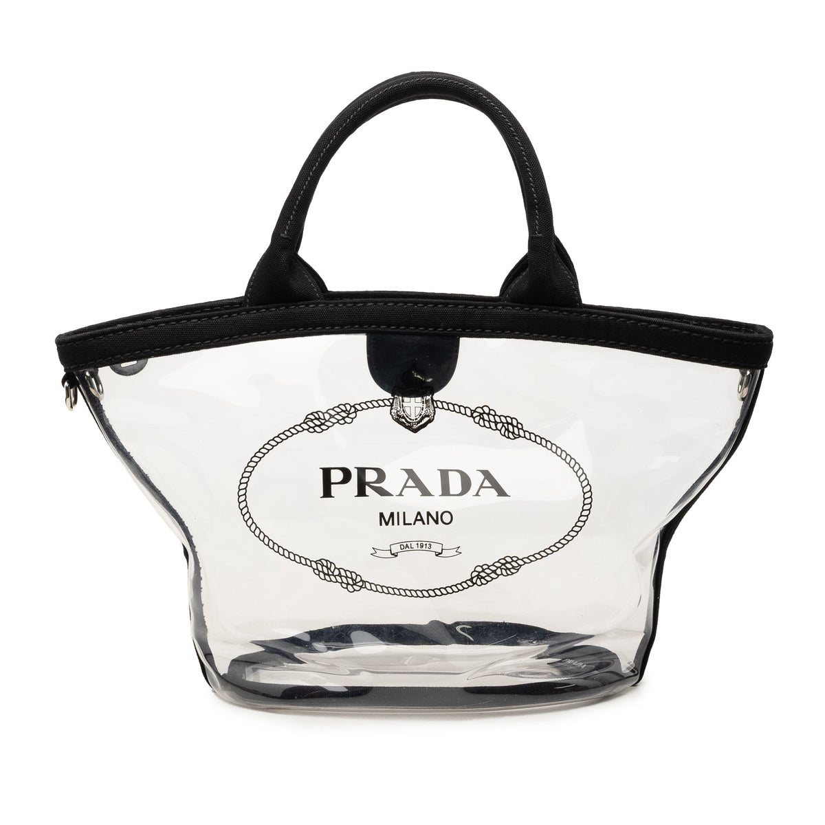 Prada PVC Canapa Logo Tote