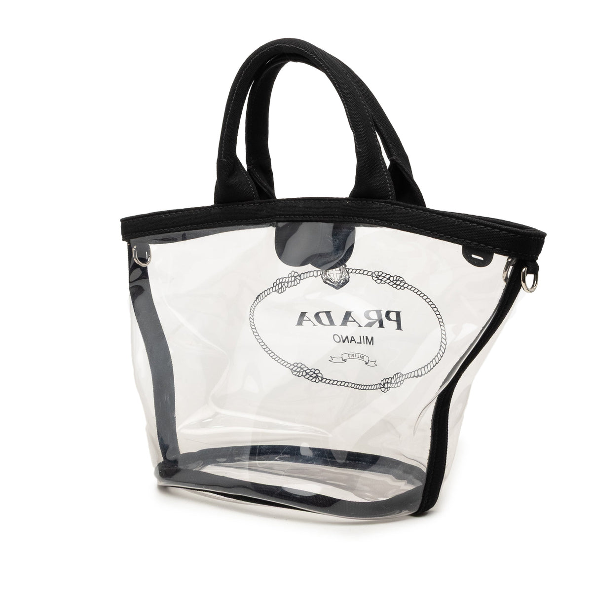 Prada PVC Canapa Logo Tote