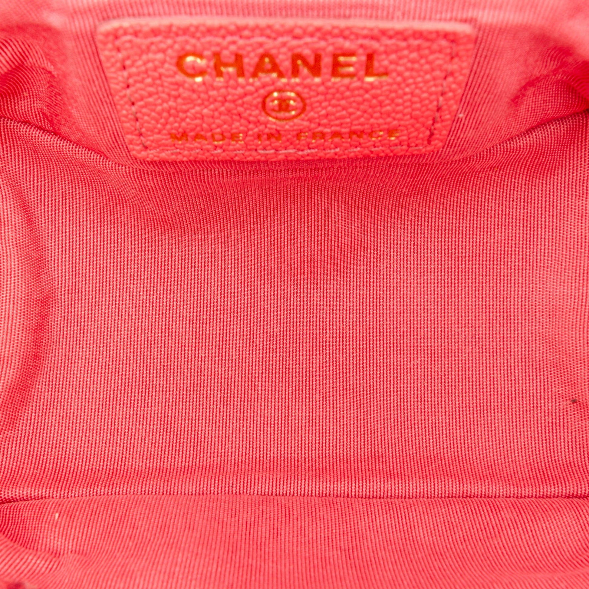 Chanel Micro Caviar Chain Vanity Bag