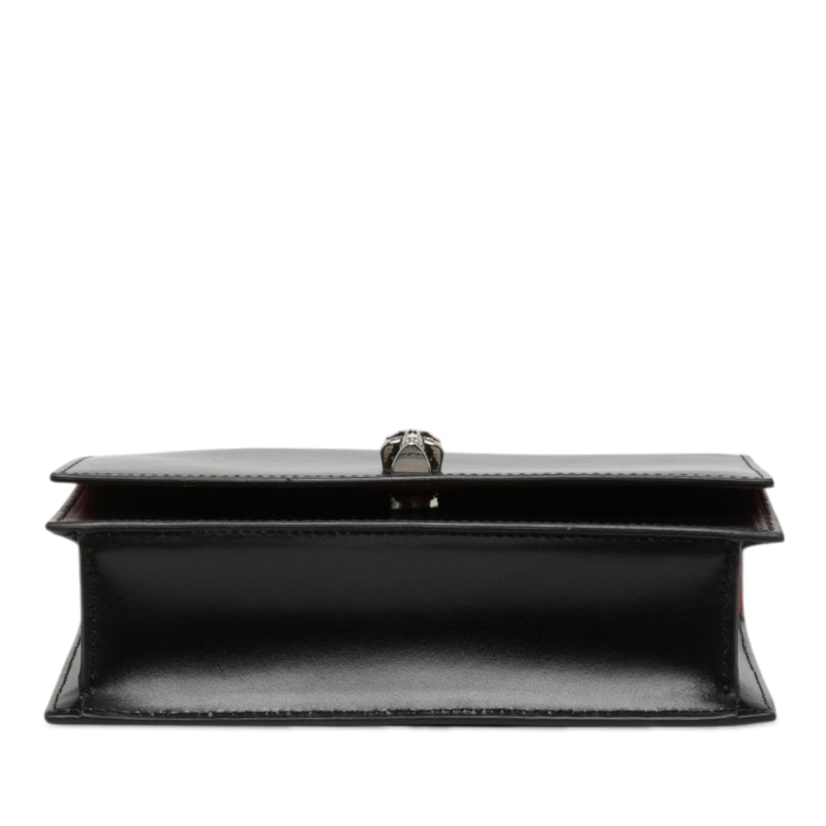 Alexander McQueen Leather Biker Skull Shoulder Bag — Black