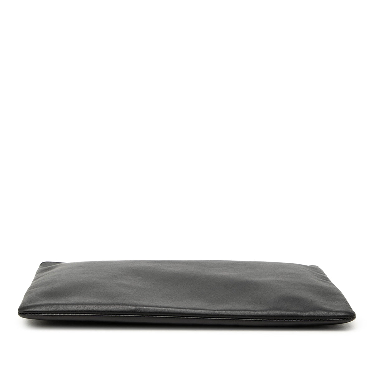 Saint Laurent Leather Zip Clutch